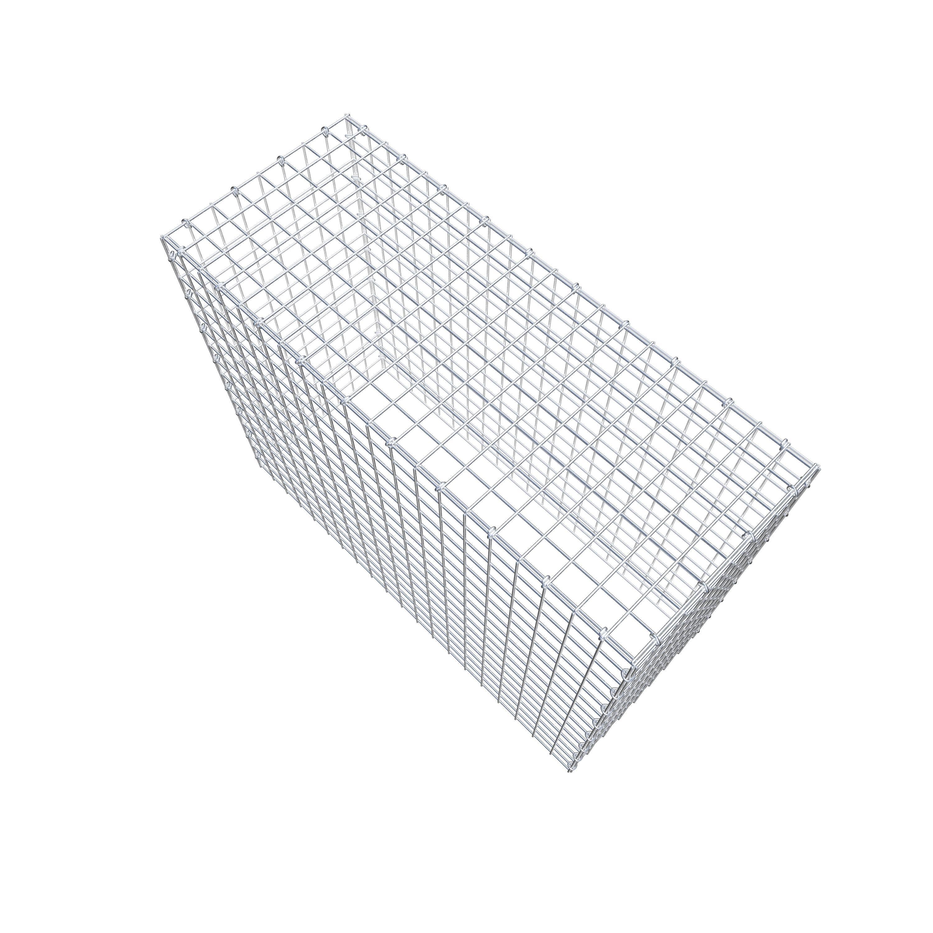 Gavión complementario de tipo 3 100 cm x 80 cm x 40 cm (L x A x P), malla 5 cm x 5 cm, anillo en C
