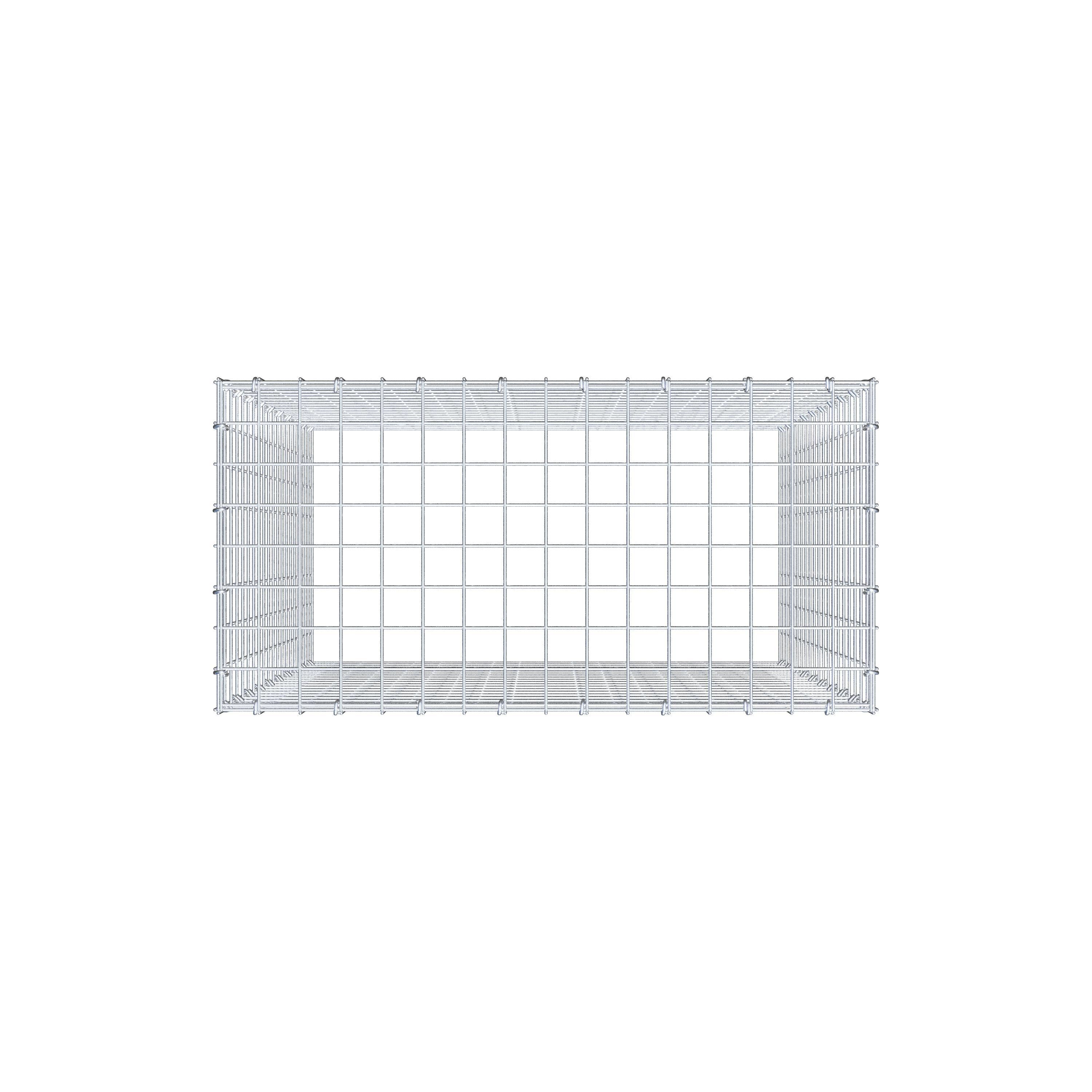 Gavión complementario de tipo 3 100 cm x 80 cm x 40 cm (L x A x P), malla 5 cm x 5 cm, anillo en C