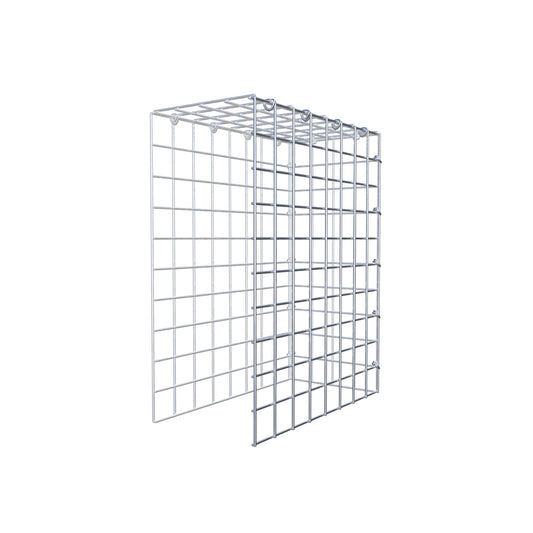 Monteret gabion type 4 50 cm x 40 cm x 20 cm (L x H x D), maskestørrelse 5 cm x 5 cm, C-ring