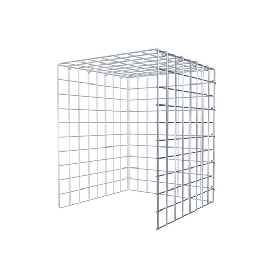 Monteret gabion type 4 50 cm x 40 cm x 40 cm (L x H x D), maskestørrelse 5 cm x 5 cm, C-ring