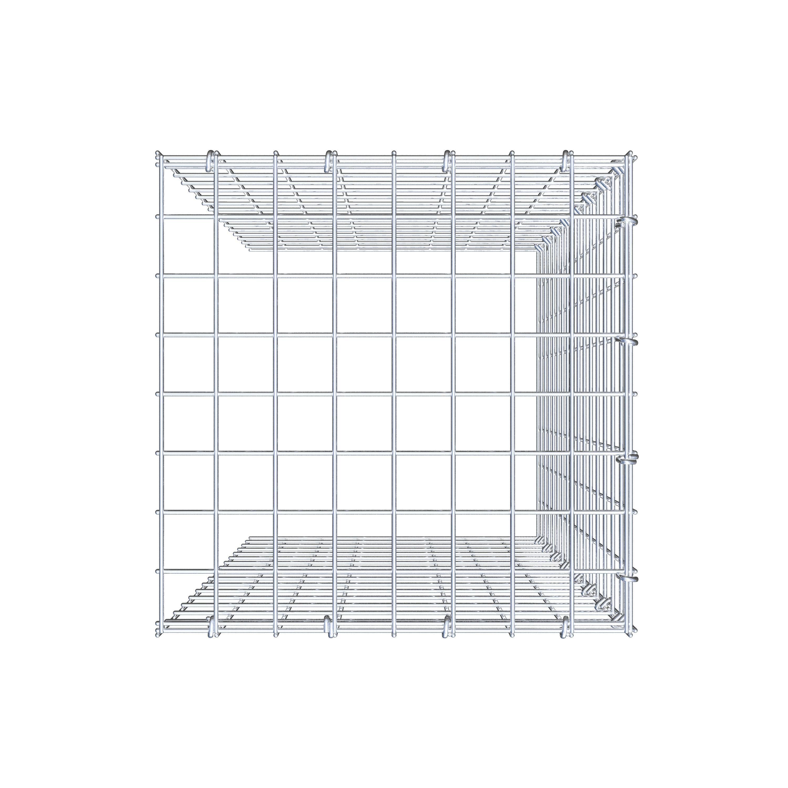 Tilläggspåle typ 4 80 cm x 40 cm x 40 cm (L x H x D), maskstorlek 5 cm x 5 cm, C-ring