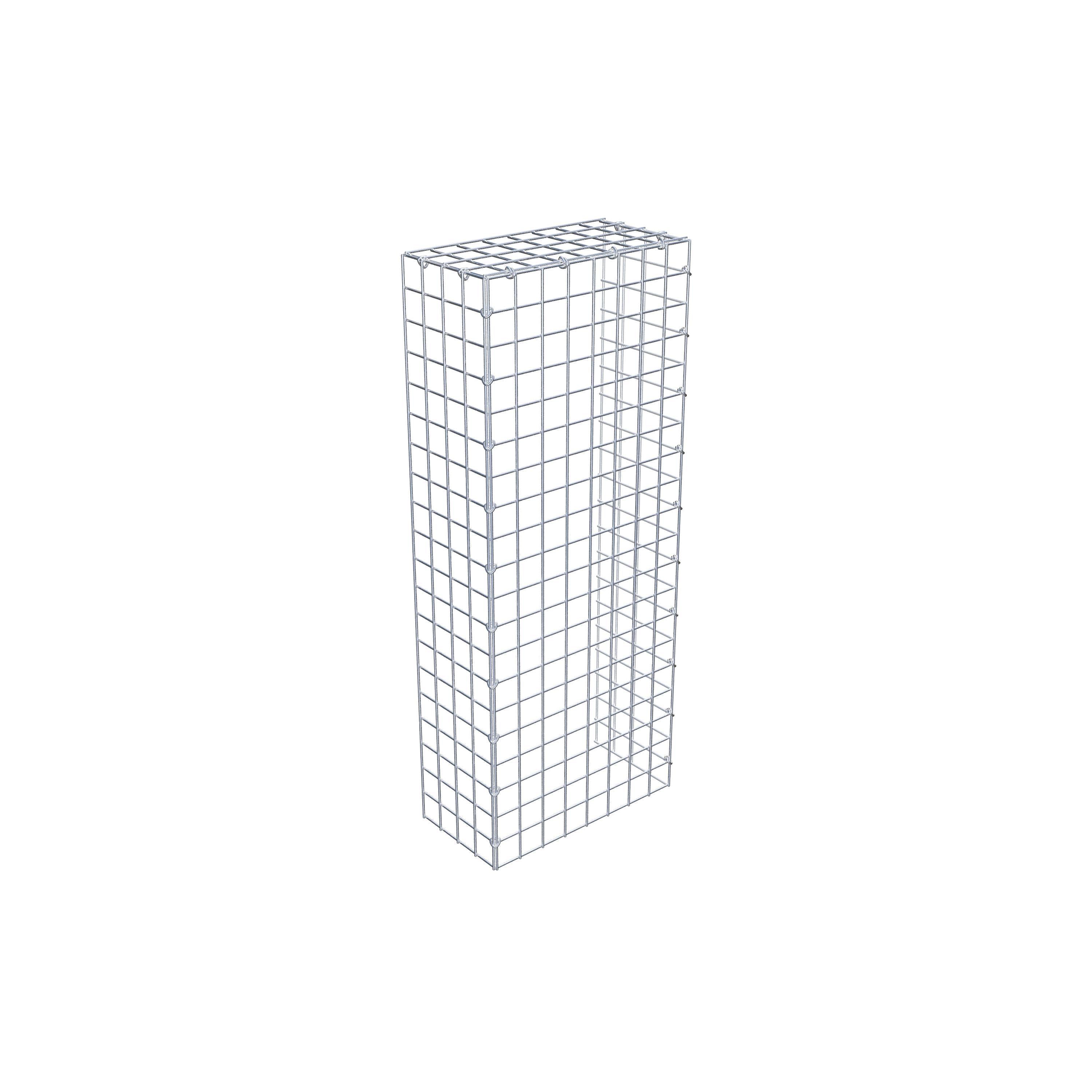 Bevestigbare schanskorf type 4 100 cm x 20 cm x 40 cm (L x H x D), maaswijdte 5 cm x 5 cm, C-ring