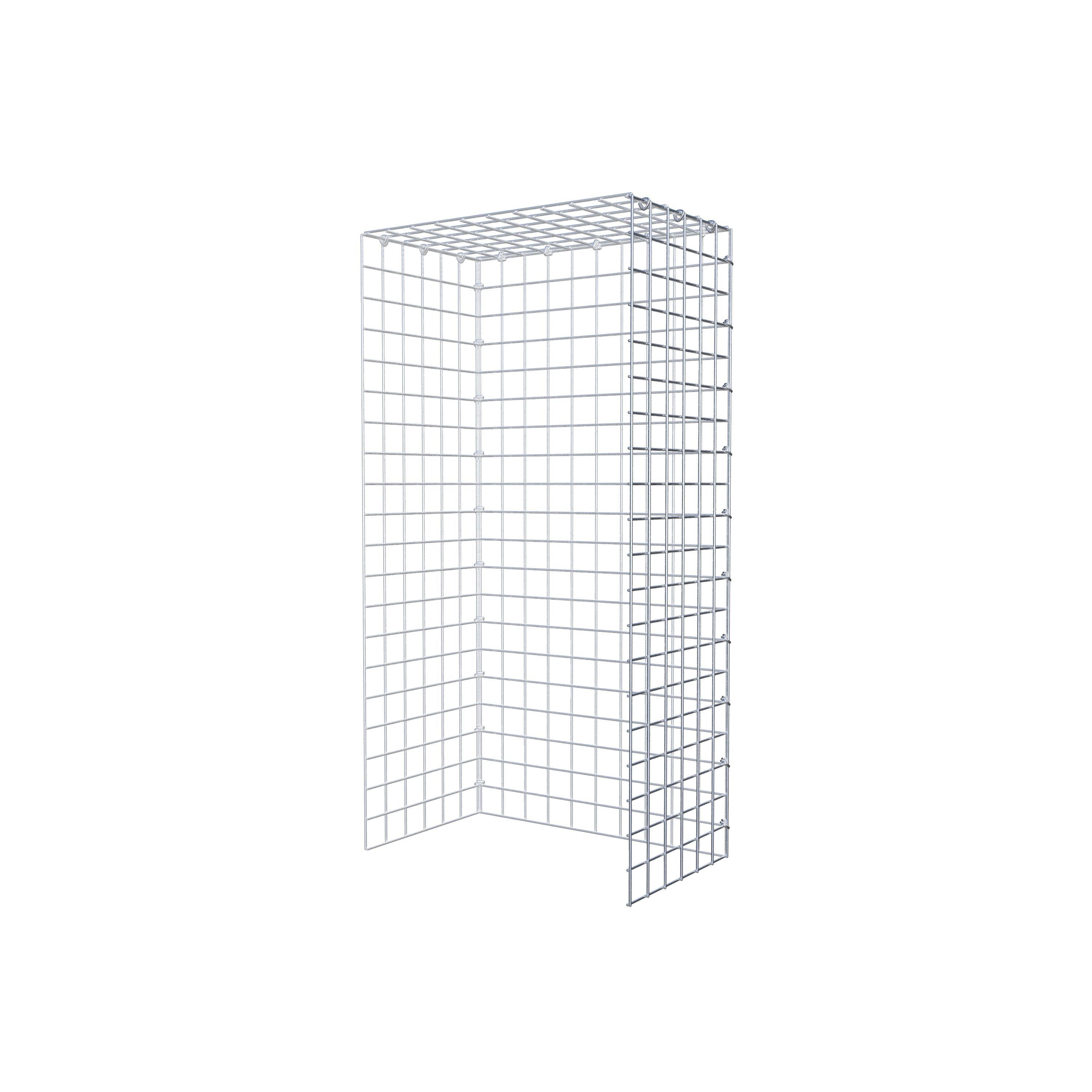 Gavión acoplable tipo 4 100 cm x 30 cm x 50 cm (L x A x P), malla 5 cm x 5 cm, anillo en C