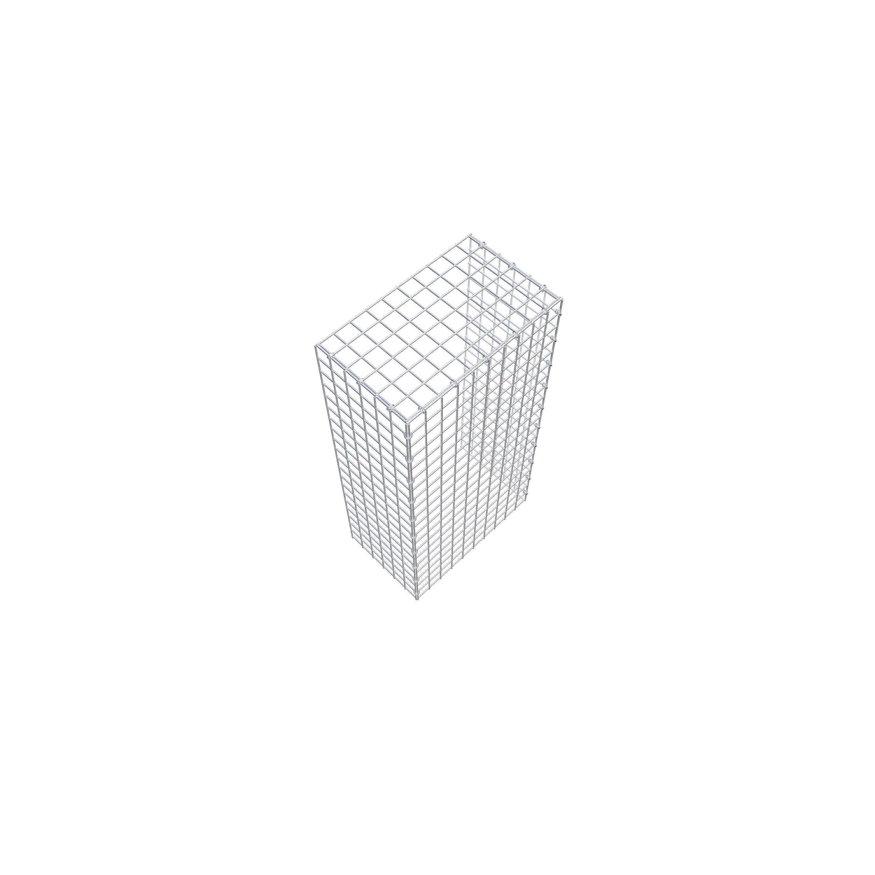 Gavión acoplable tipo 4 100 cm x 30 cm x 50 cm (L x A x P), malla 5 cm x 5 cm, anillo en C