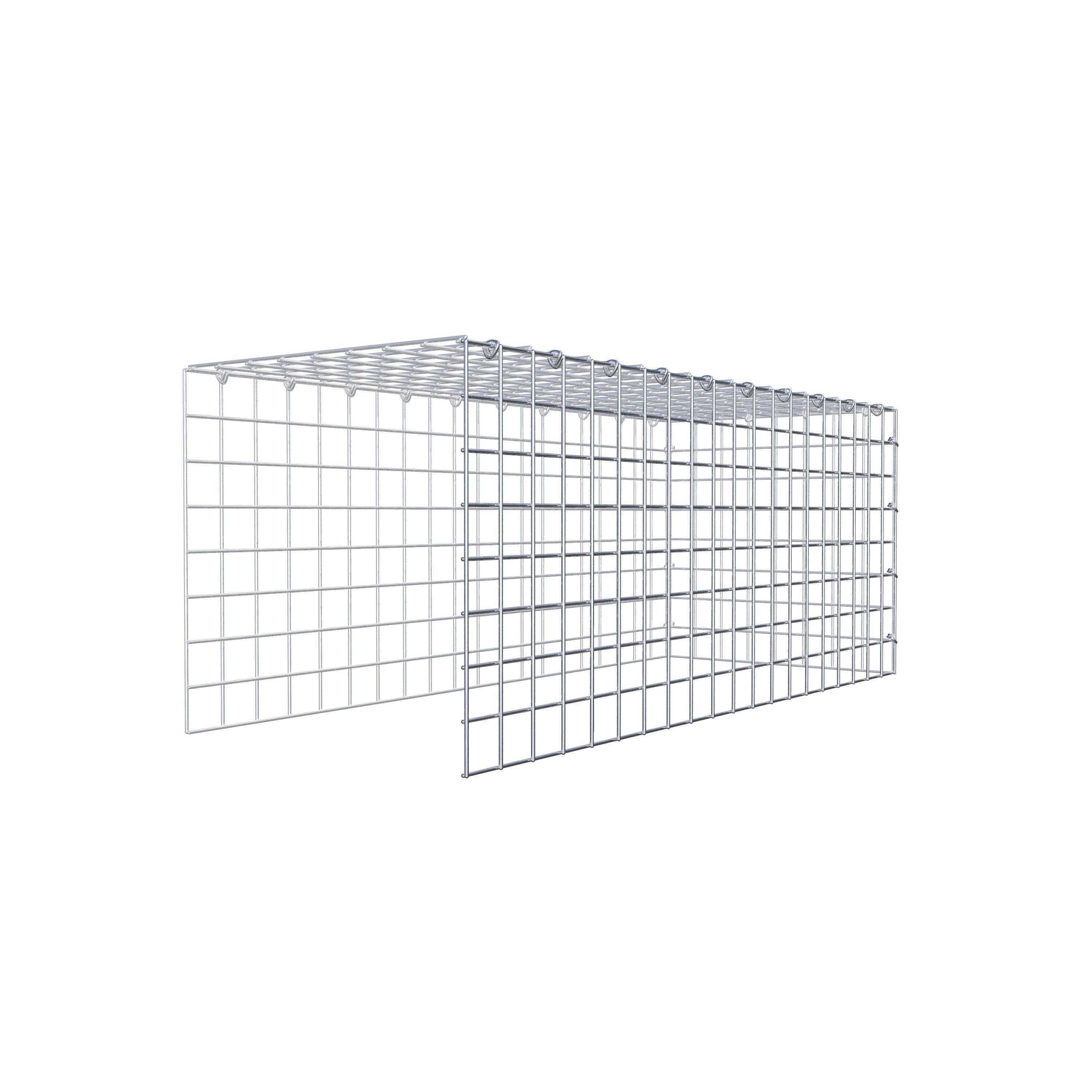 Fourche rapportée type 4 100 cm x 40 cm x 40 cm (L x H x P), mailles 5 cm x 5 cm, anneau C