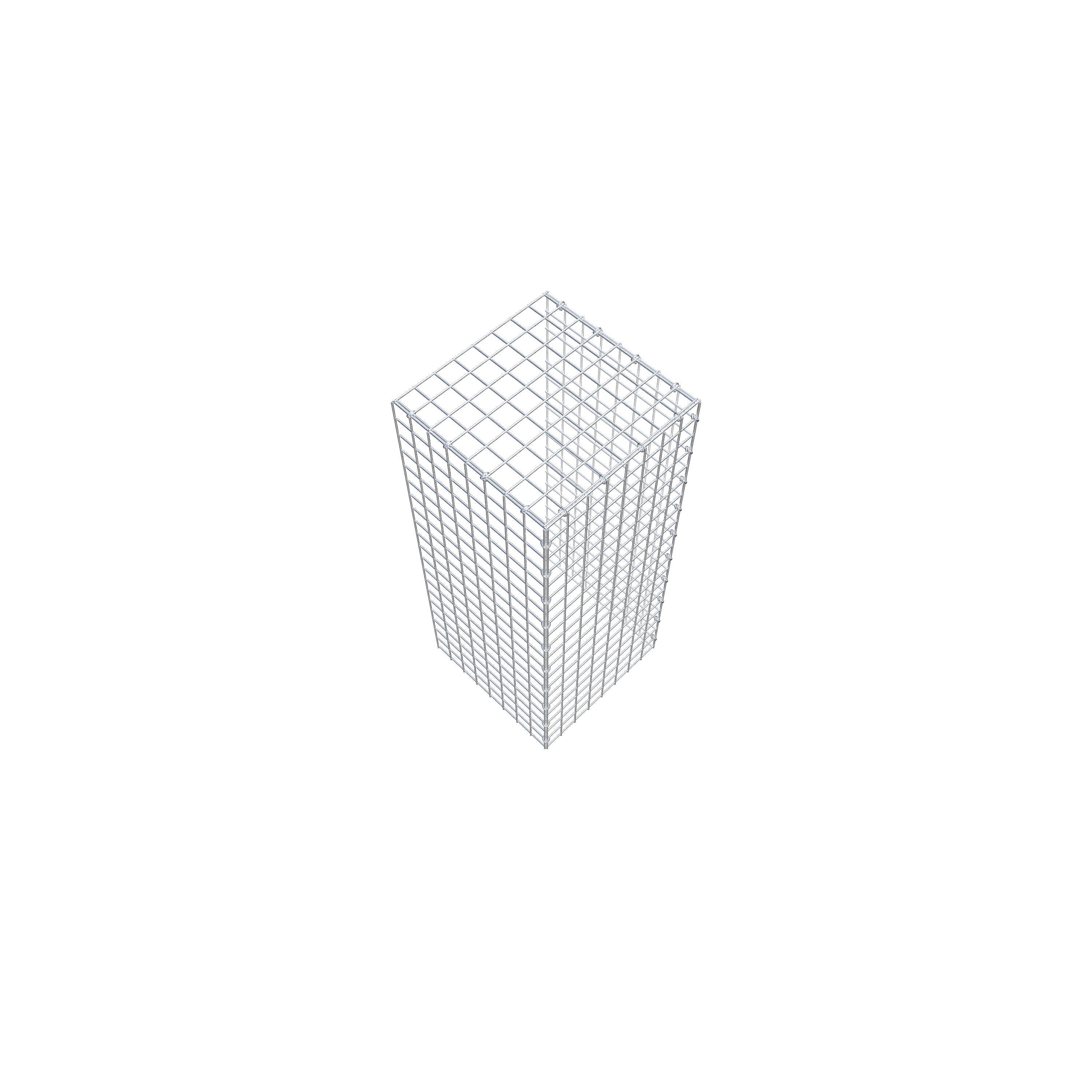 Fourche rapportée type 4 100 cm x 40 cm x 40 cm (L x H x P), mailles 5 cm x 5 cm, anneau C