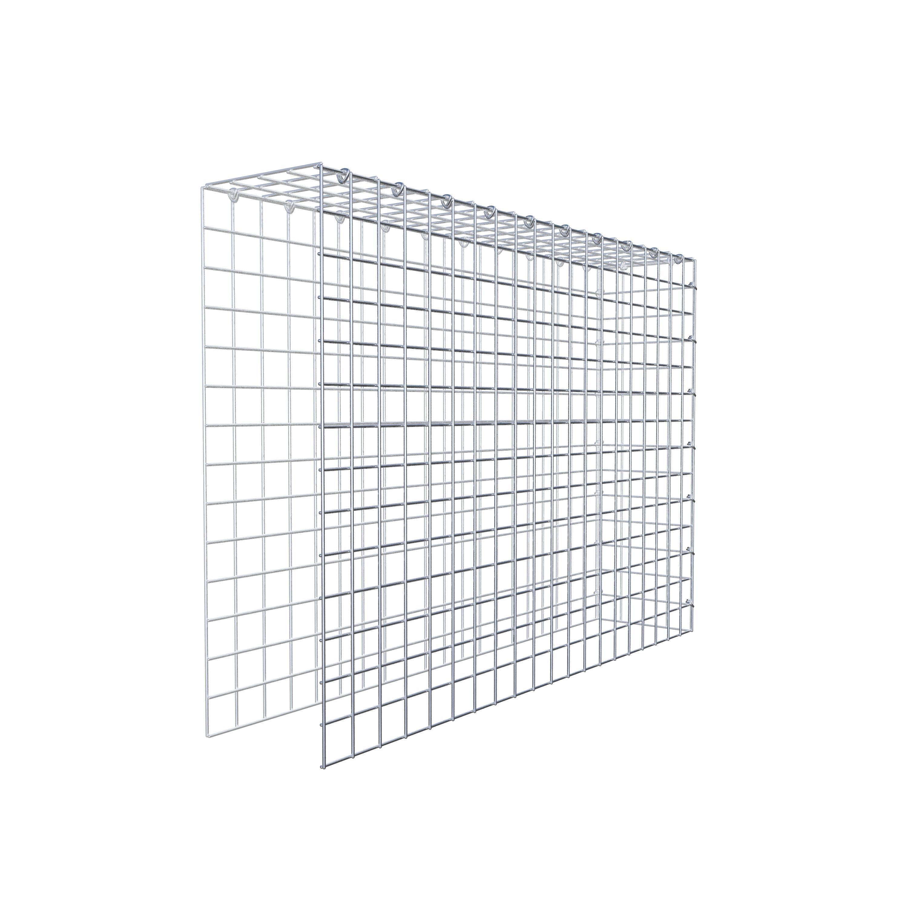 Opzetpaal type 4 100 cm x 70 cm x 20 cm (L x H x D), maaswijdte 5 cm x 5 cm, C-ring
