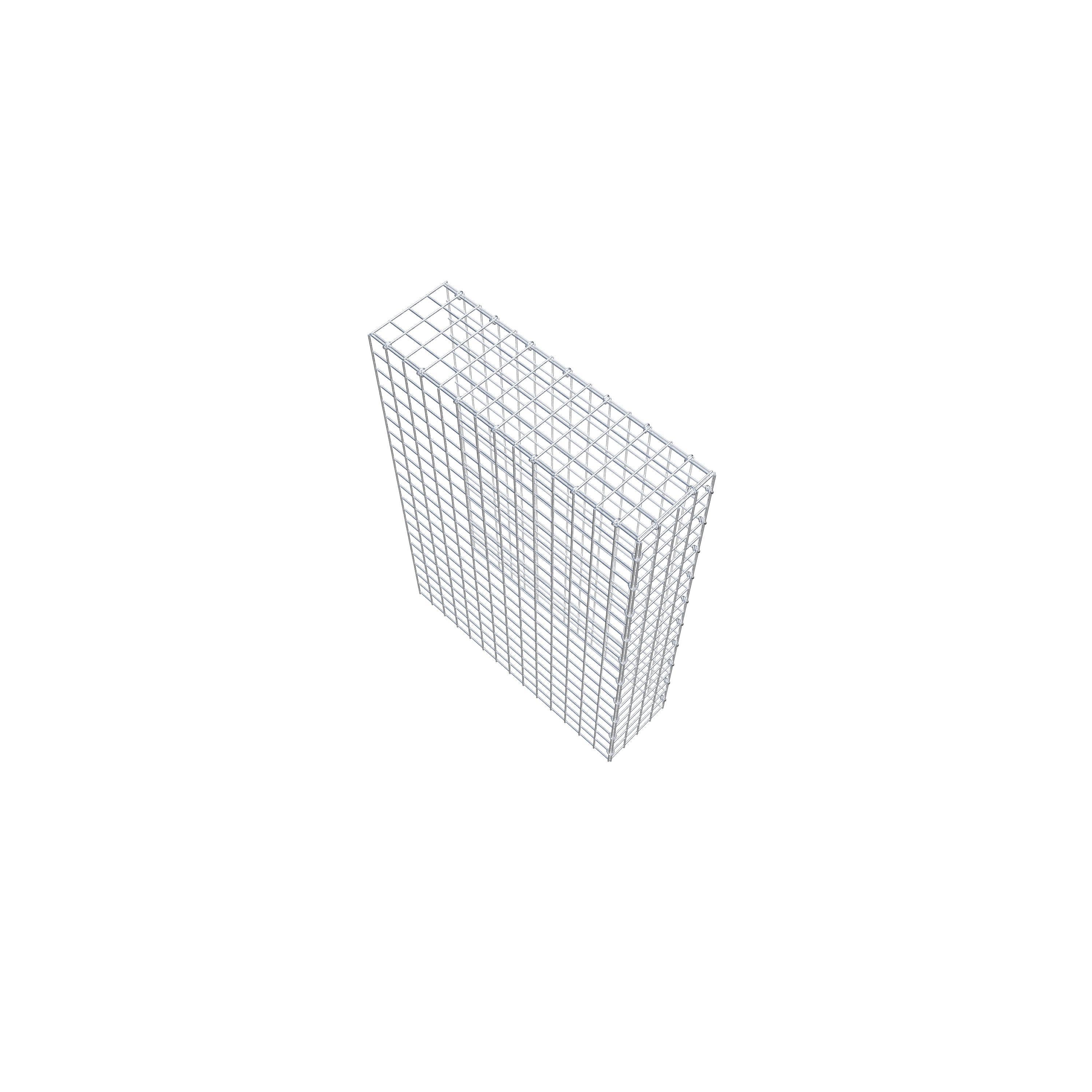 Opzetpaal type 4 100 cm x 70 cm x 20 cm (L x H x D), maaswijdte 5 cm x 5 cm, C-ring