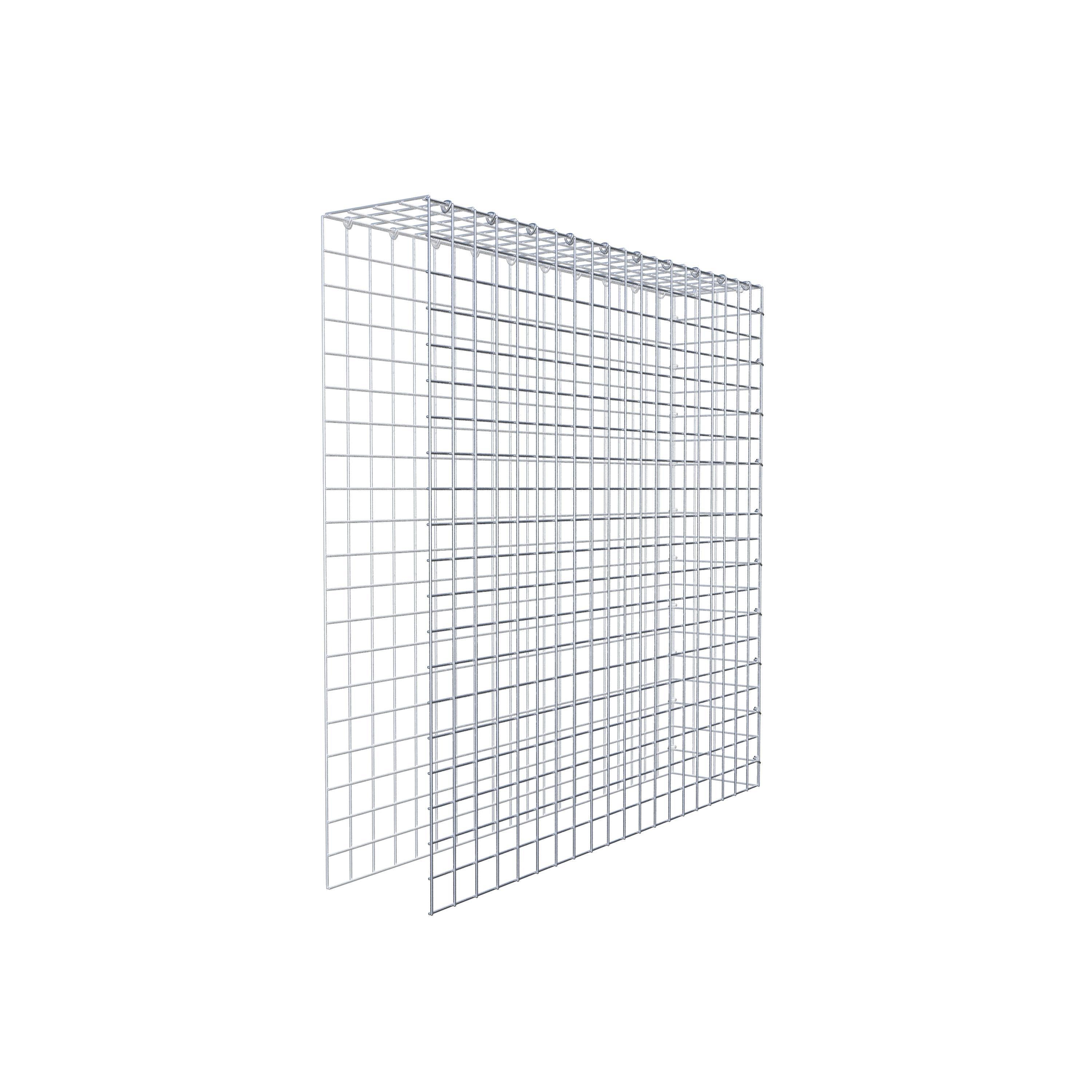 Fourche rapportée type 4 100 cm x 100 cm x 20 cm (L x H x P), mailles 5 cm x 5 cm, anneau C