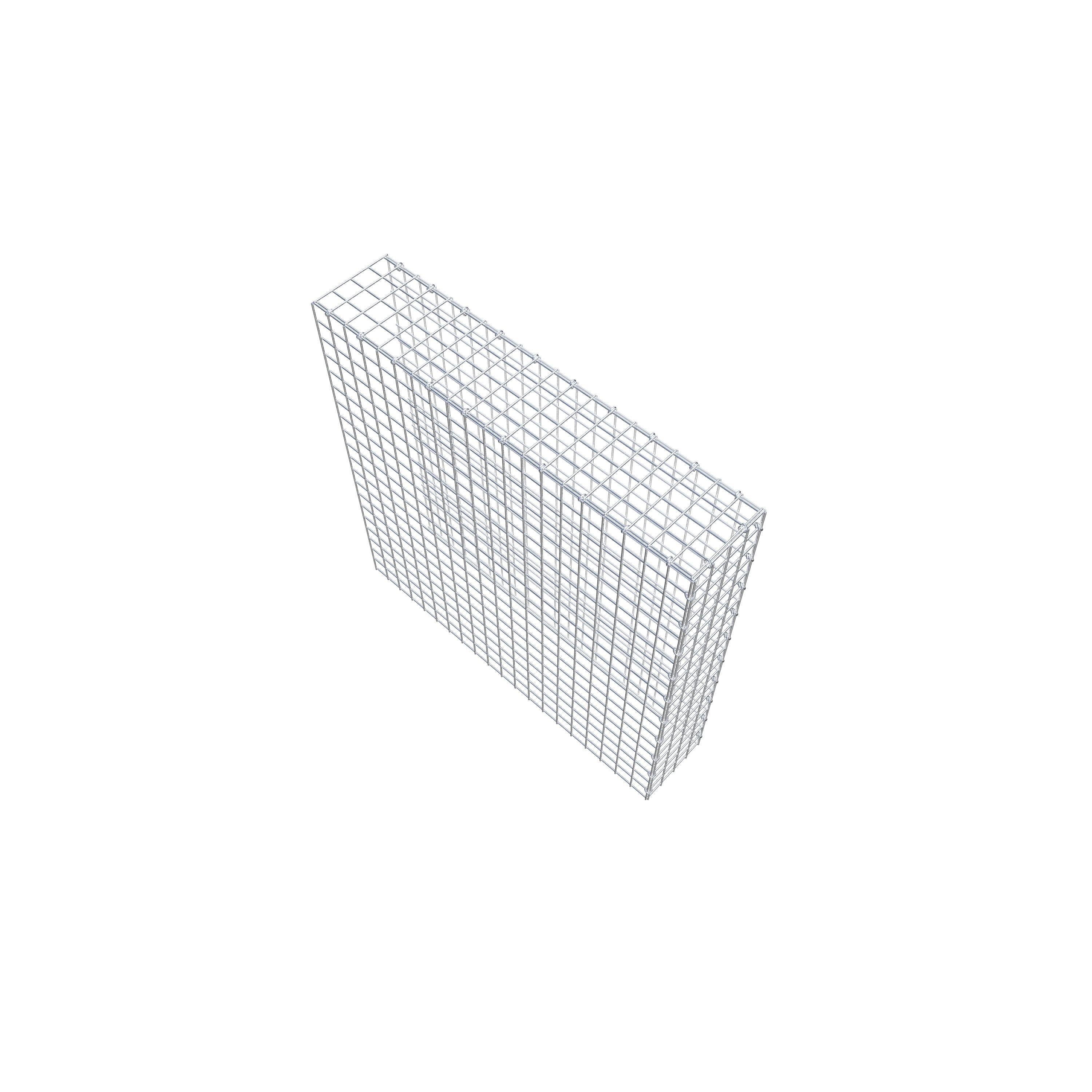 Fourche rapportée type 4 100 cm x 100 cm x 20 cm (L x H x P), mailles 5 cm x 5 cm, anneau C