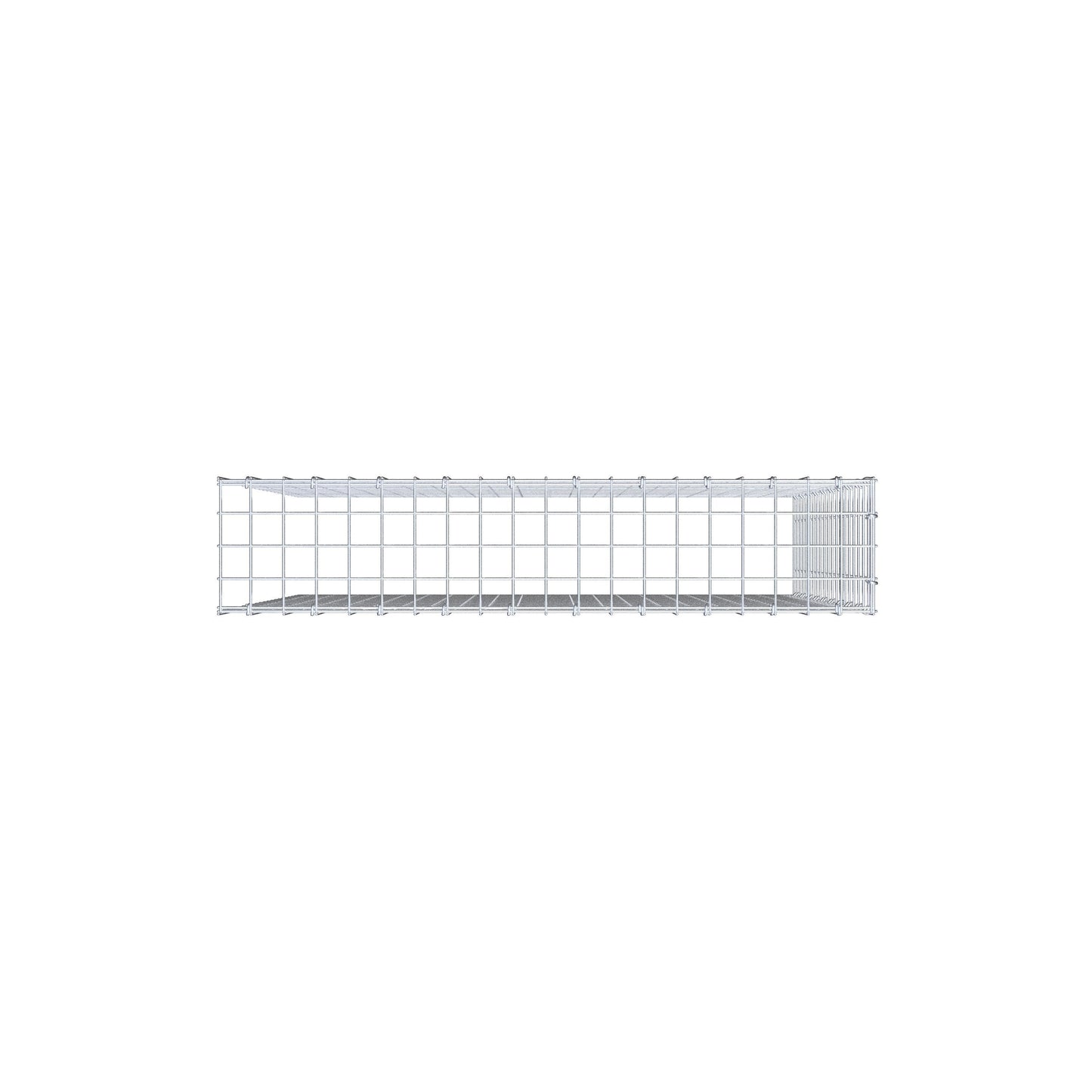 Add-on schanskorf type 4 100 cm x 100 cm x 20 cm (L x H x D), maaswijdte 5 cm x 5 cm, C-ring
