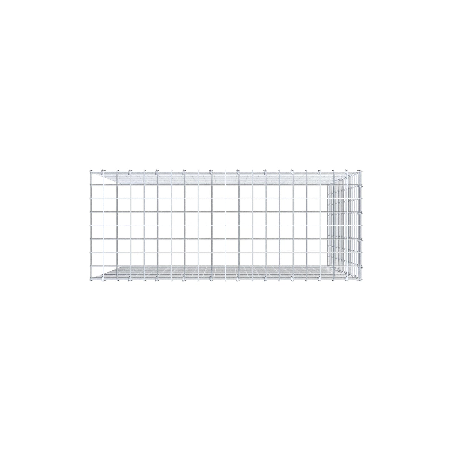 Add-on schanskorf type 4 100 cm x 100 cm x 40 cm (L x H x D), maaswijdte 5 cm x 5 cm, C-ring