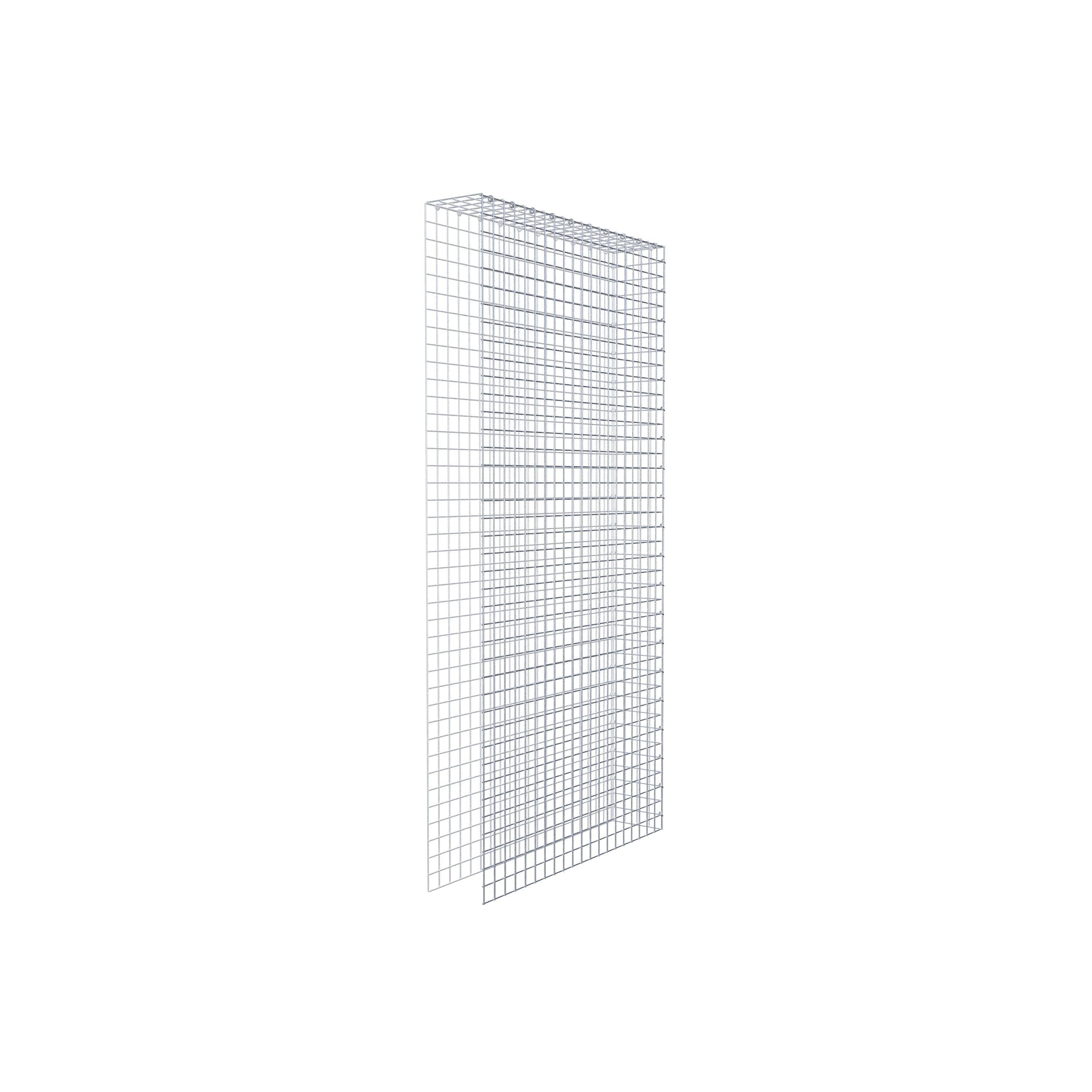 Opbouw schanskorf type 4 200 cm x 100 cm x 20 cm (L x H x D), maaswijdte 5 cm x 5 cm, C-ring