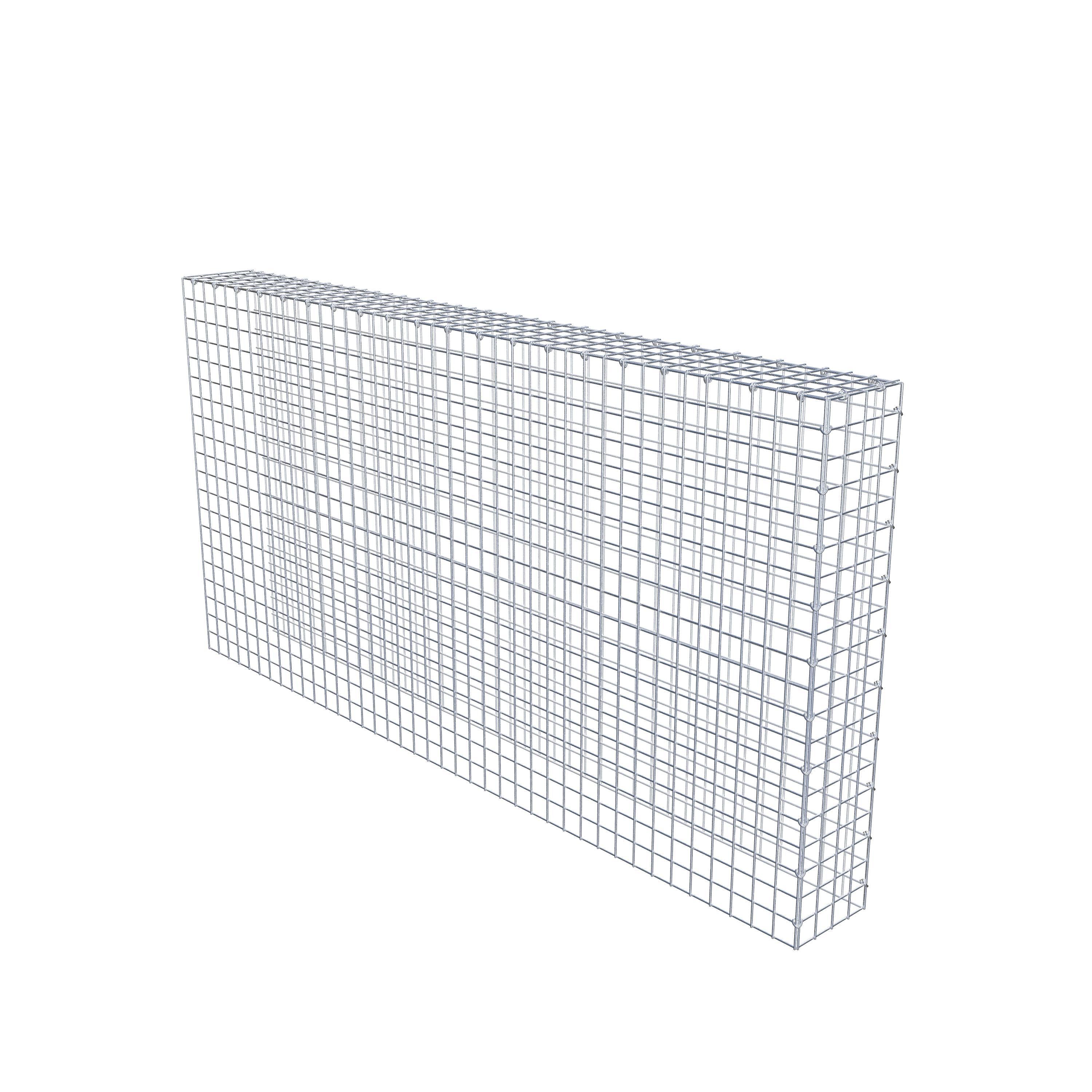 Opbouw schanskorf type 4 200 cm x 100 cm x 20 cm (L x H x D), maaswijdte 5 cm x 5 cm, C-ring