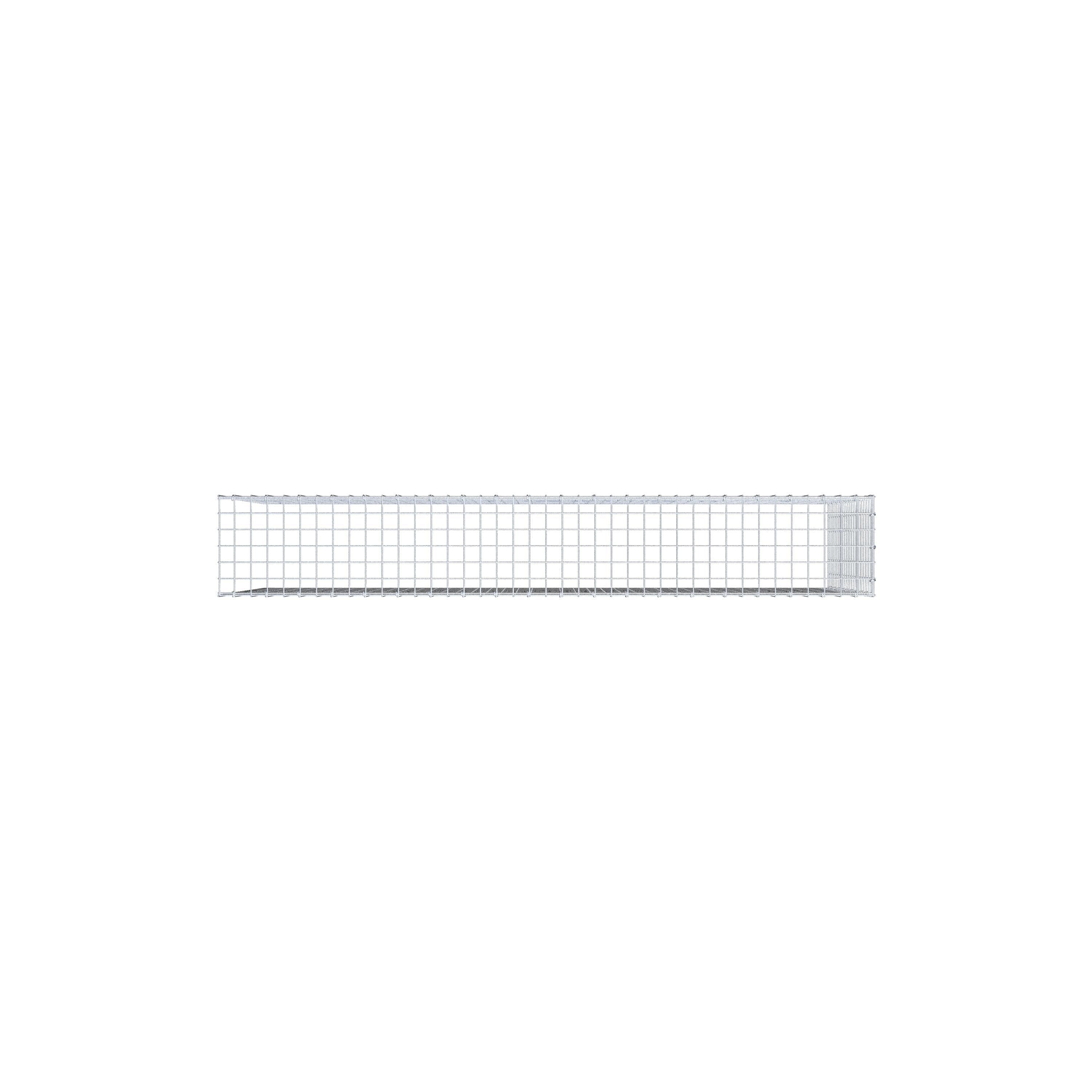 Anbaugabione Typ 4 200 cm x 100 cm x 30 cm (L x H x T), Maschenweite 5 cm x 5 cm, C-Ring