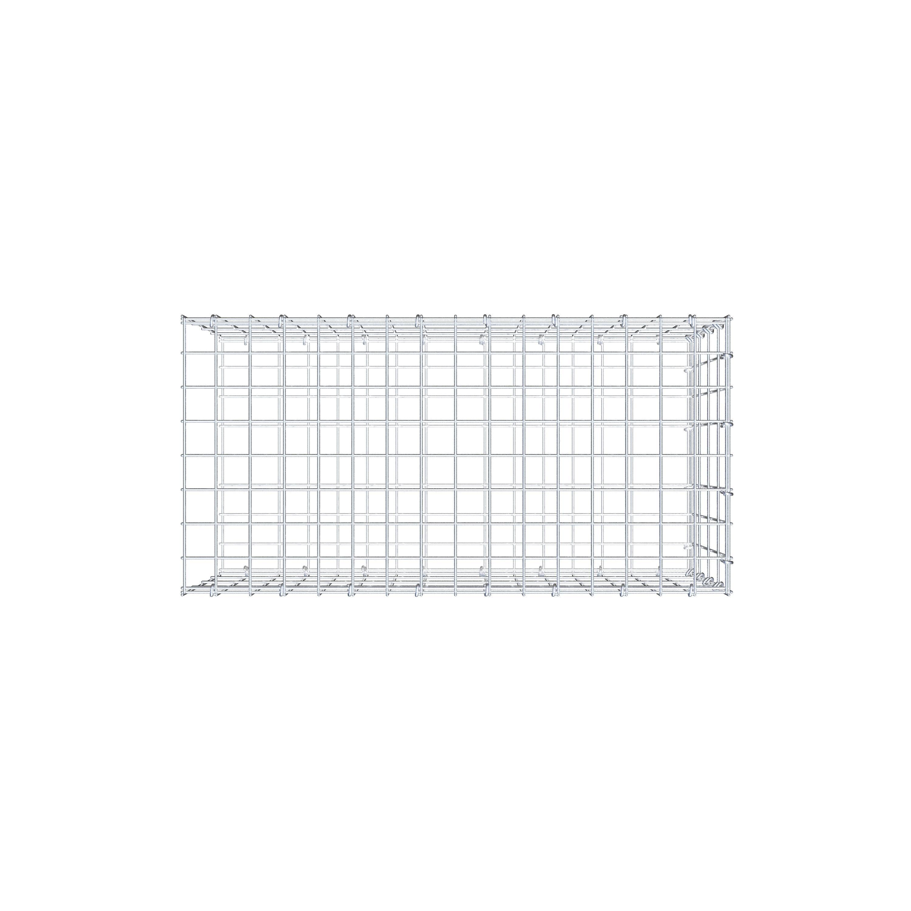 Fourche rapportée type 2 80 cm x 40 cm x 40 cm, mailles 5 cm x 10 cm, anneau en C
