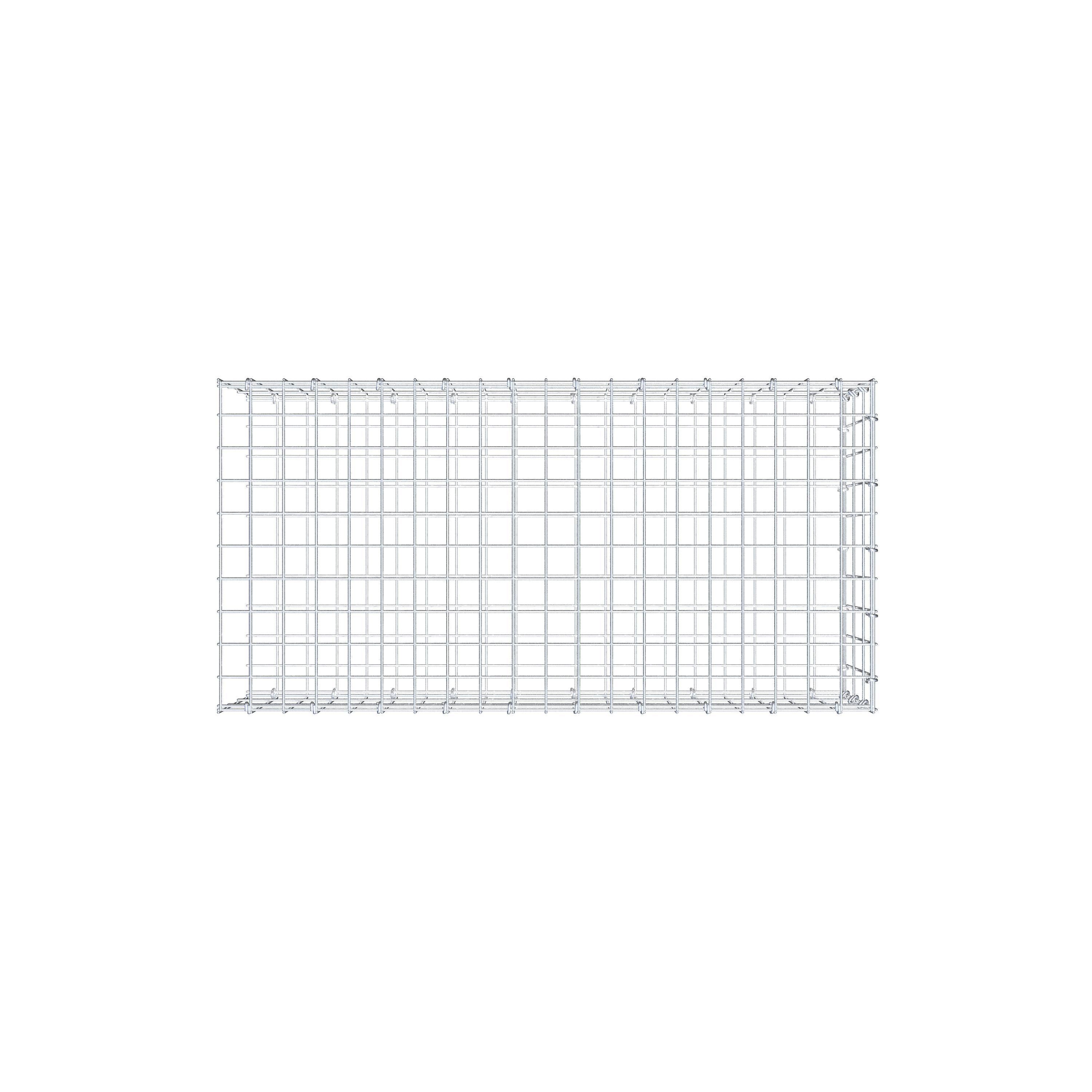 Anbaugabione Typ 2 100 cm x 30 cm x 50 cm, Maschenweite 5 cm x 10 cm, C-Ring