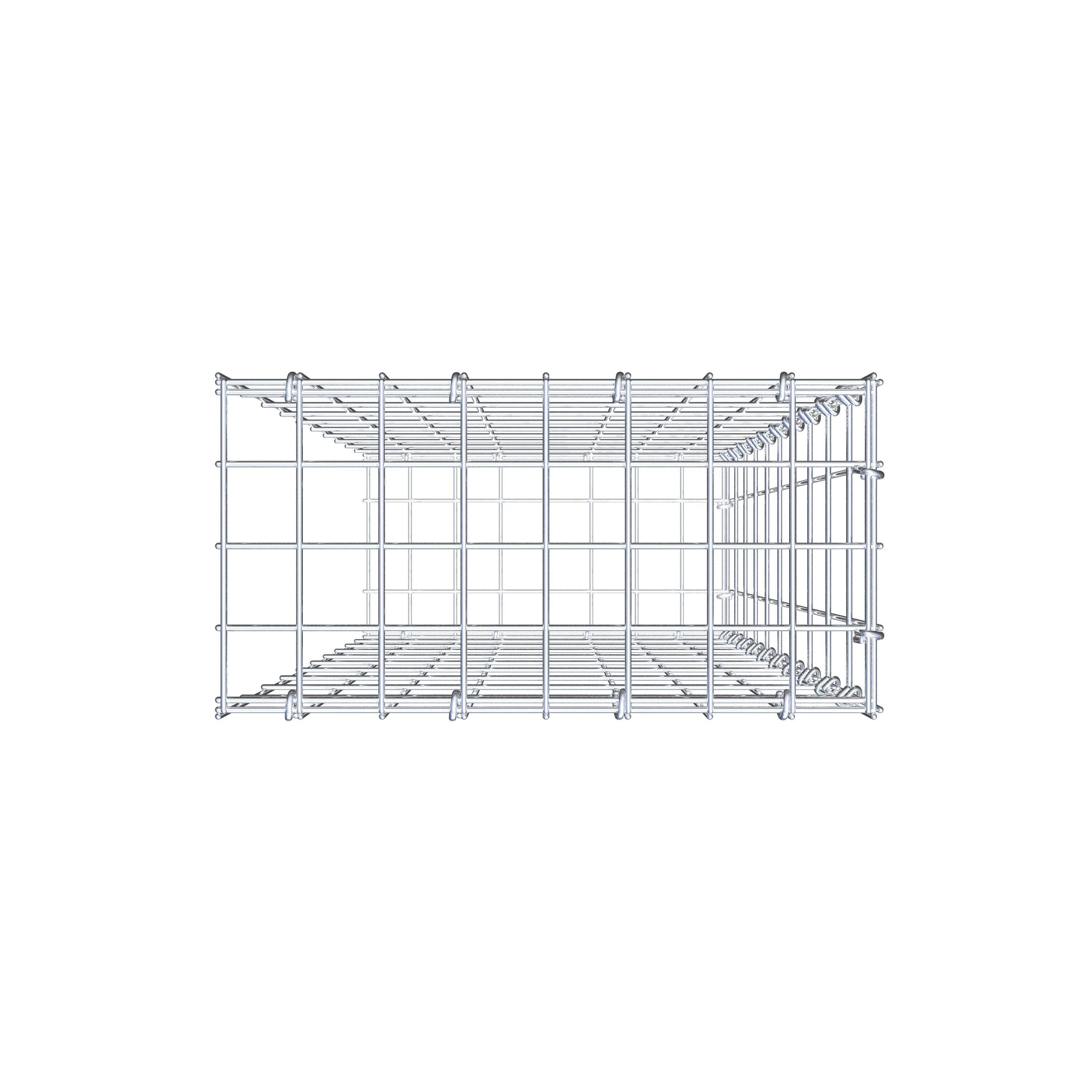 Tilläggspåle typ 2 100 cm x 40 cm x 20 cm, maskstorlek 5 cm x 10 cm, C-ring