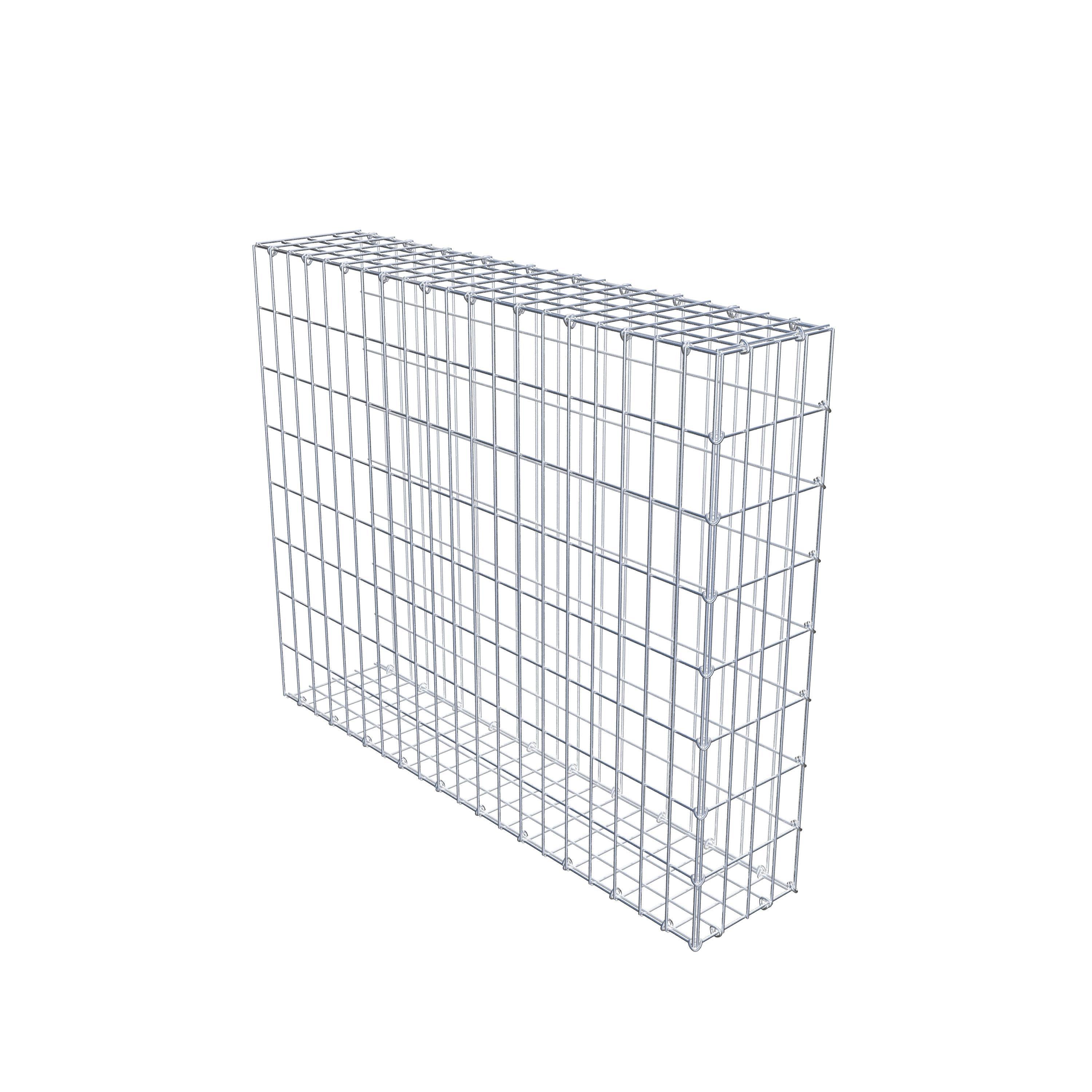 Fourche rapportée type 2 100 cm x 80 cm x 20 cm, mailles 5 cm x 10 cm, anneau en C