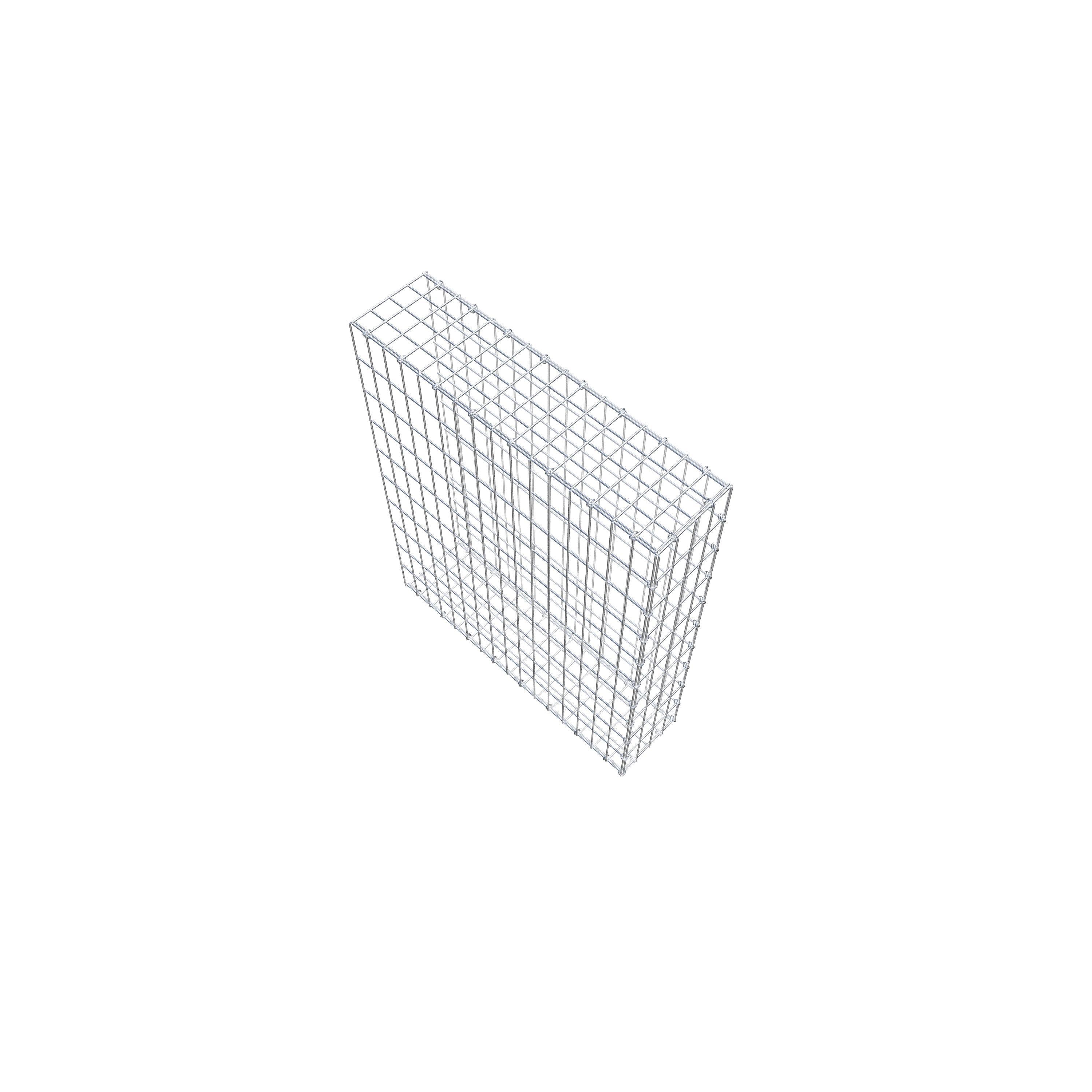 Fourche rapportée type 2 100 cm x 80 cm x 20 cm, mailles 5 cm x 10 cm, anneau en C