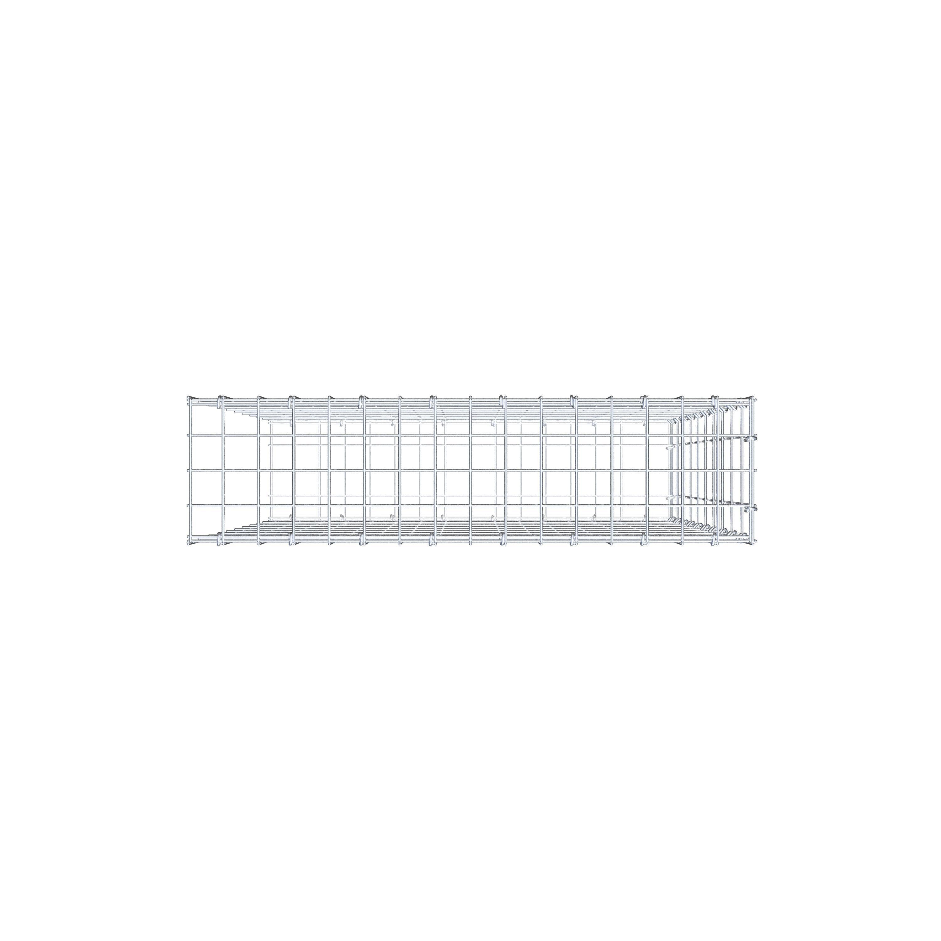 Fourche rapportée type 2 100 cm x 80 cm x 20 cm, mailles 5 cm x 10 cm, anneau en C