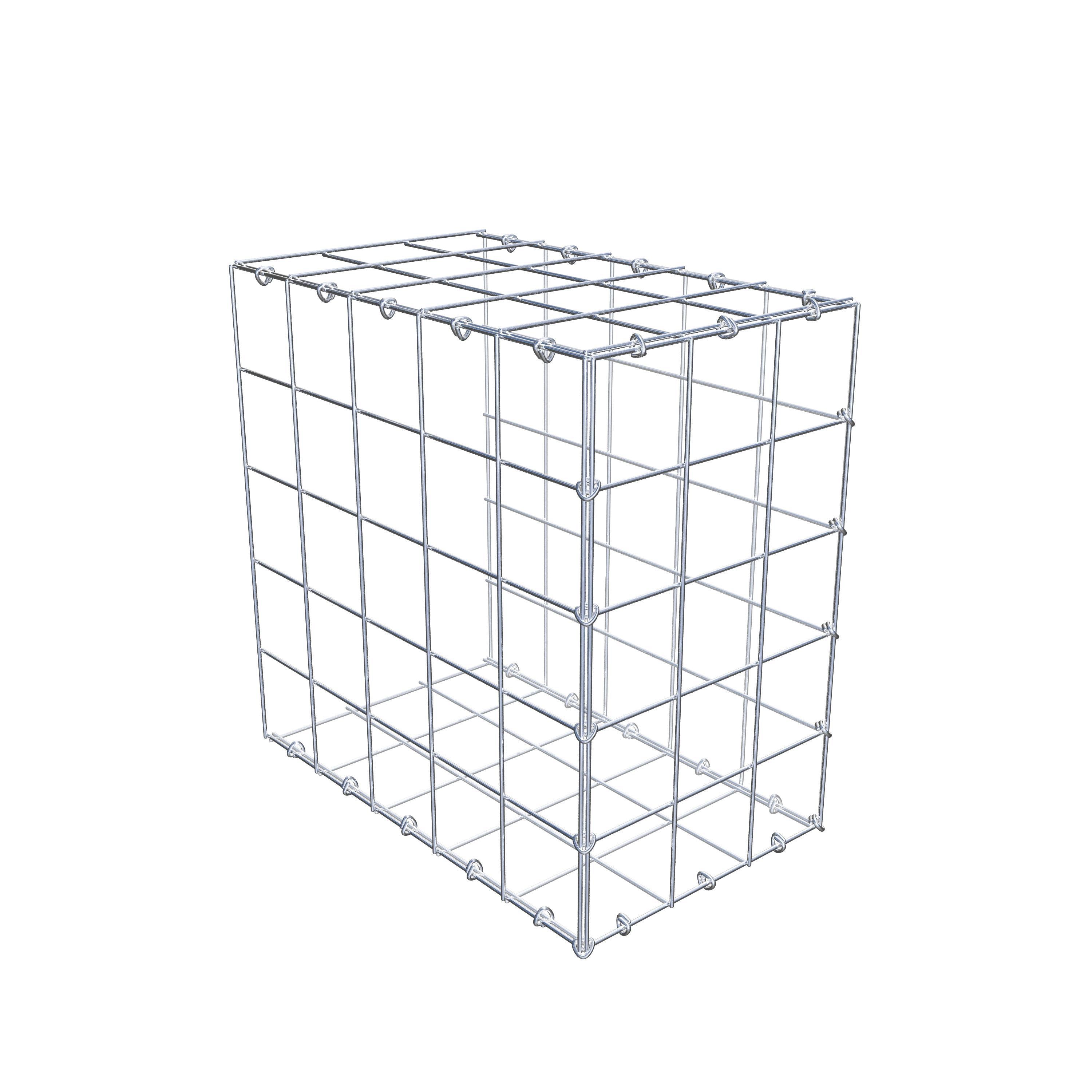 Anbaugabione Typ 2 50 cm x 50 cm x 30 cm (L x H x T), Maschenweite 10 cm x 10 cm, C-Ring