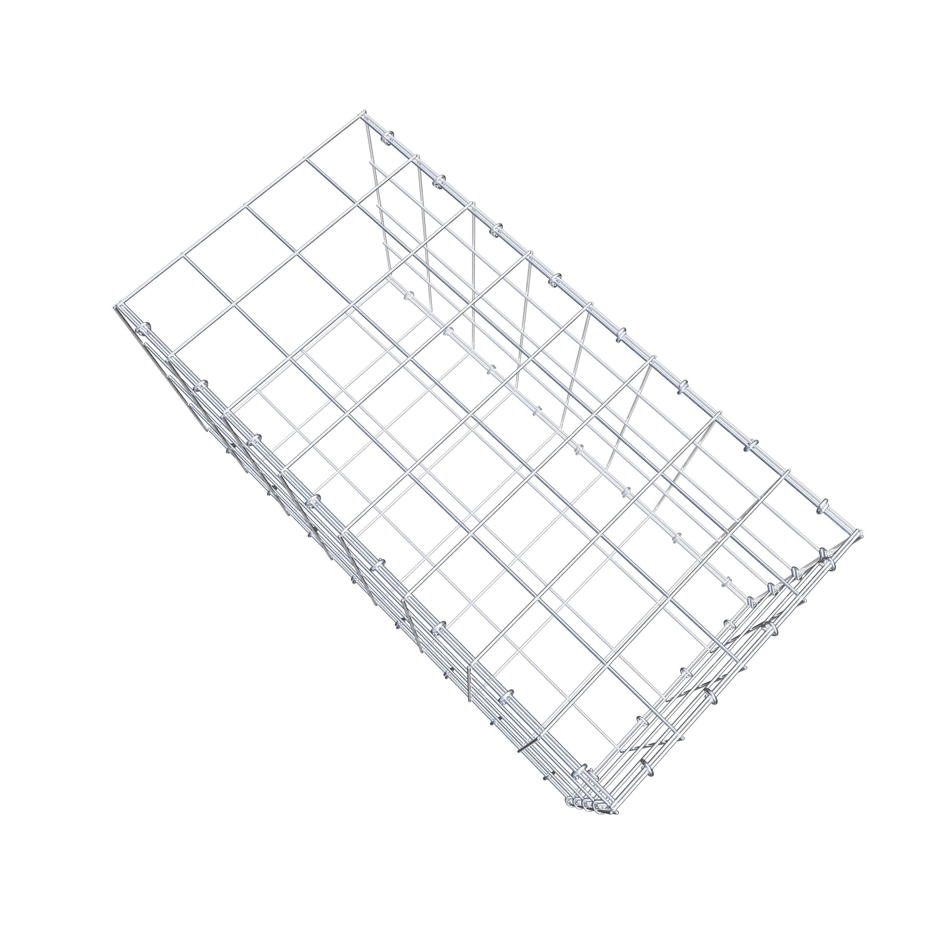 Anbaugabione Typ 2 80 cm x 40 cm x 40 cm (L x H x T), Maschenweite 10 cm x 10 cm, C-Ring