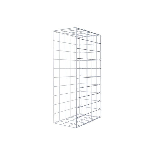 Mounted gabion type 2 100 cm x 50 cm x 30 cm (L x H x D), mesh size 10 cm x 10 cm, C-ring