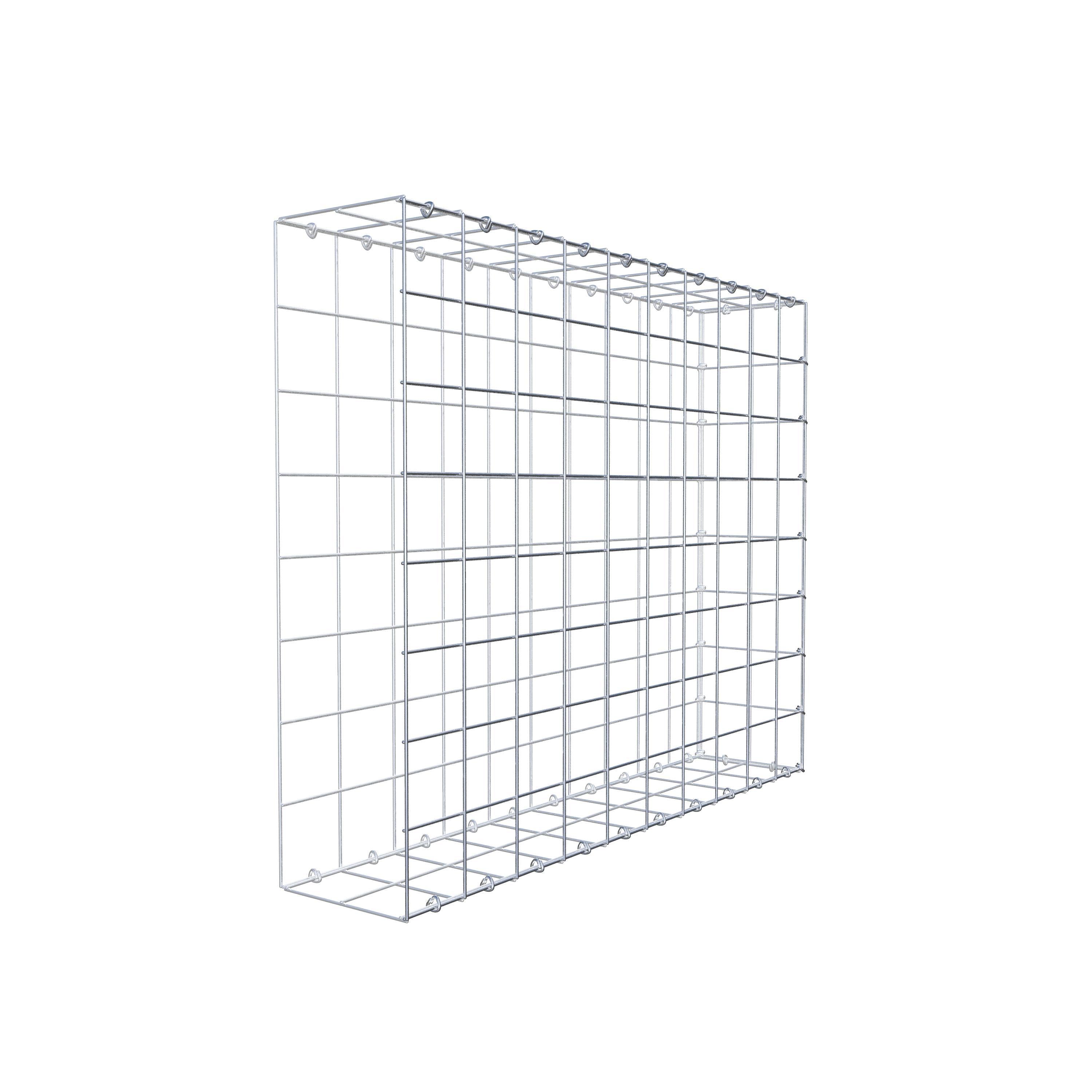 Gavión complementario de tipo 2 100 cm x 80 cm x 20 cm (L x A x P), malla 10 cm x 10 cm, anillo en C