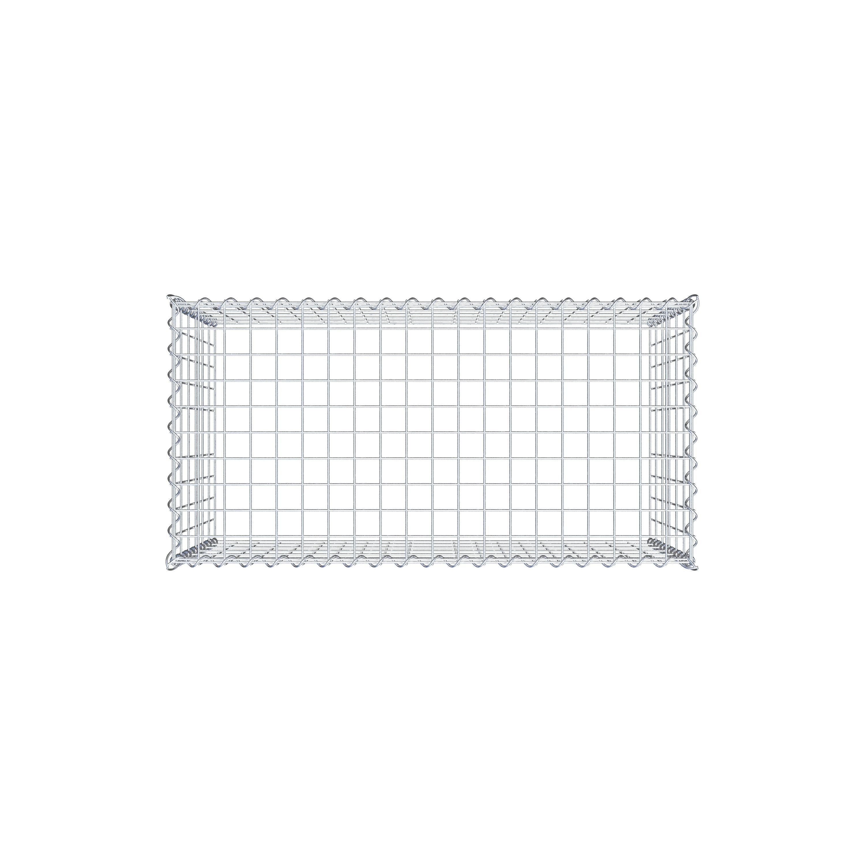 Add-on schanskorf type 3 100 cm x 60 cm x 50 cm (L x H x D), maaswijdte 5 cm x 10 cm, spiraalvormig
