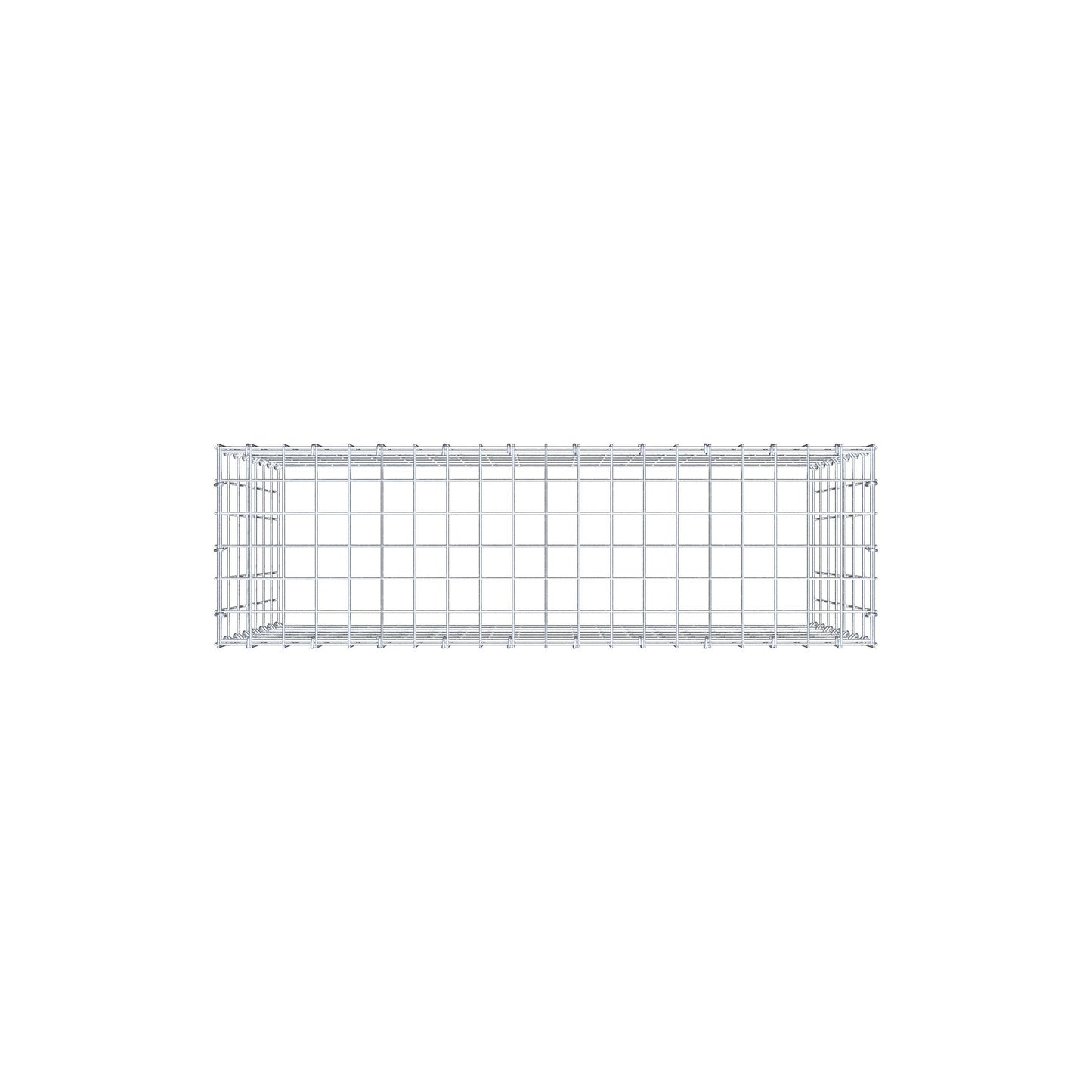 Mounted gabion type 3 100 cm x 70 cm x 30 cm (L x H x D), mesh size 5 cm x 10 cm, C-ring