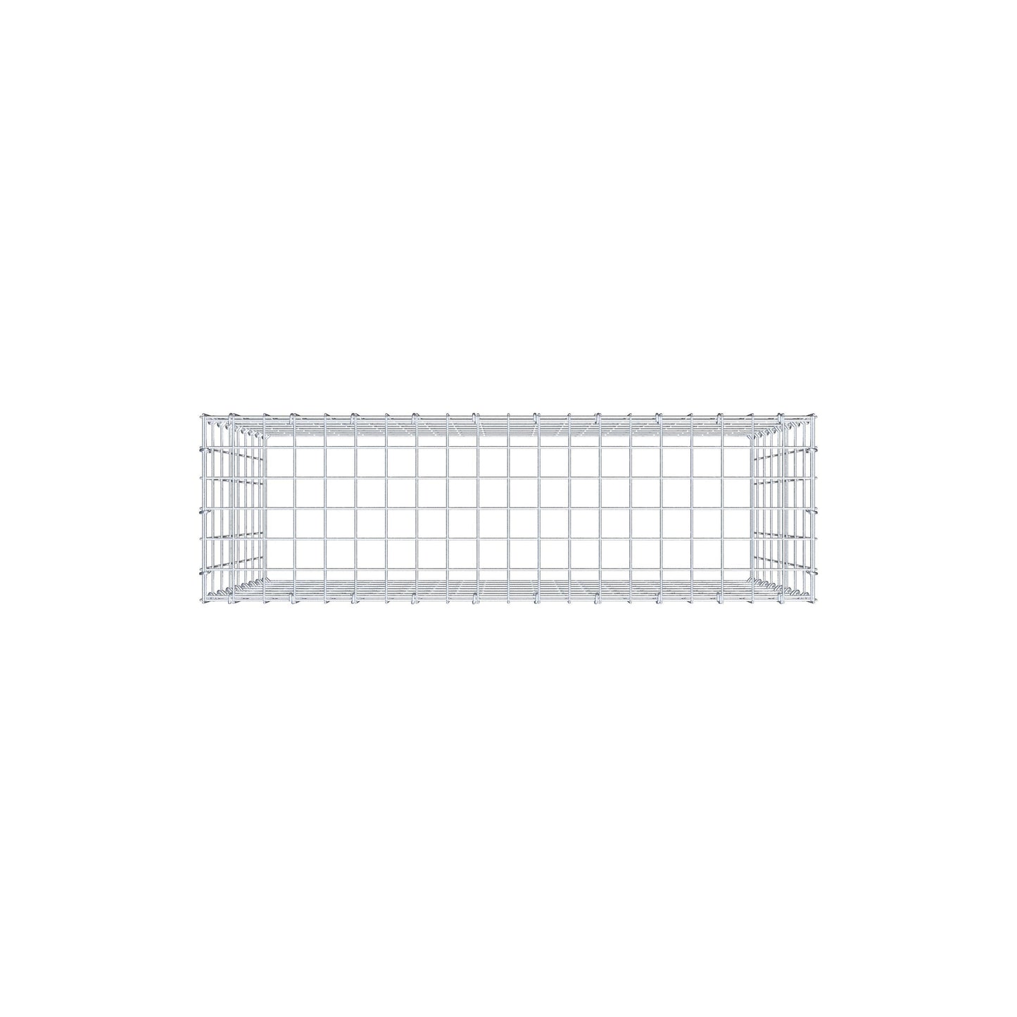 Gabbione aggiuntivo di tipo 3 100 cm x 80 cm x 30 cm (L x H x P), maglia 5 cm x 10 cm, anello a C