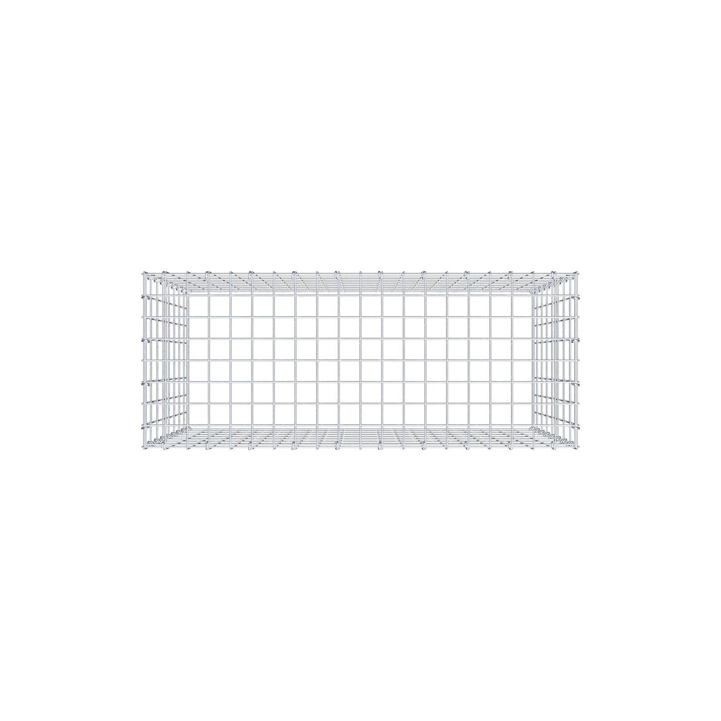 Gabbione aggiuntivo di tipo 3 100 cm x 80 cm x 40 cm (L x H x P), maglia 5 cm x 10 cm, anello a C