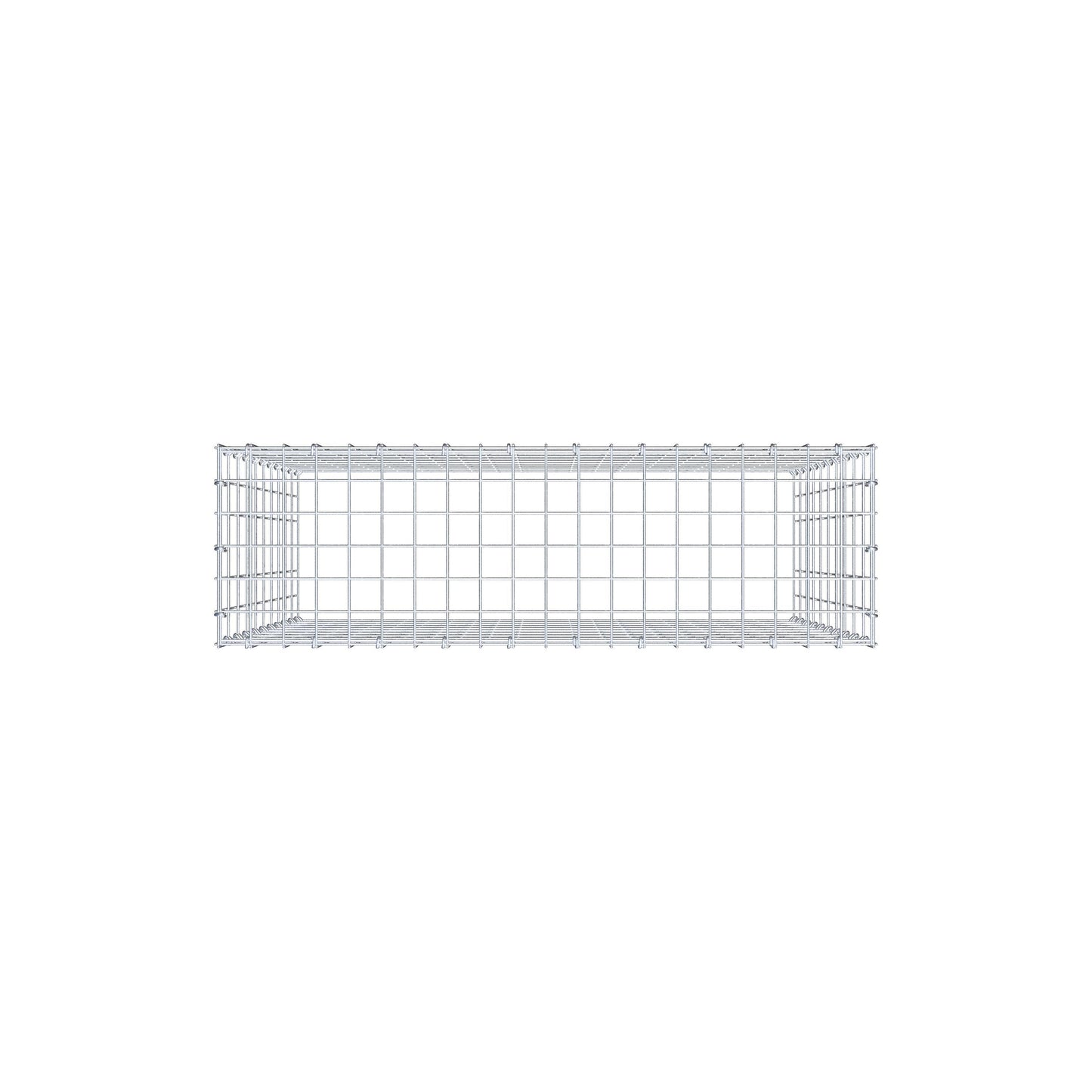 Anbaugabione Typ 3 100 cm x 100 cm x 30 cm (L x H x T), Maschenweite 5 cm x 10 cm, C-Ring