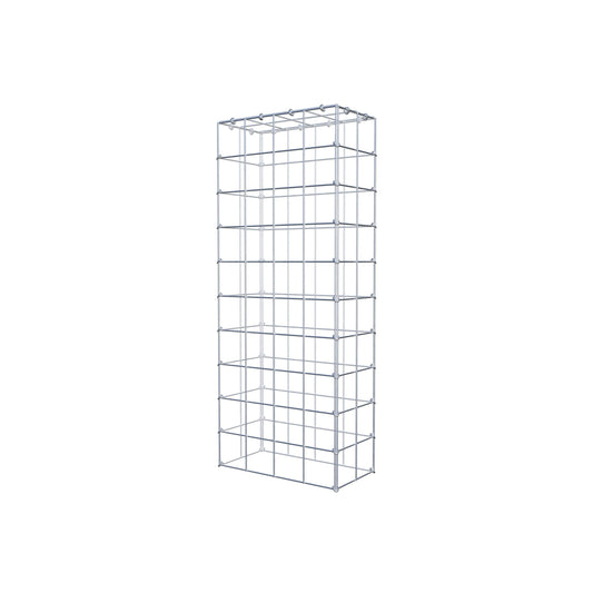 Mounted gabion type 3 100 cm x 20 cm x 40 cm (L x H x D), mesh size 10 cm x 10 cm, C-ring
