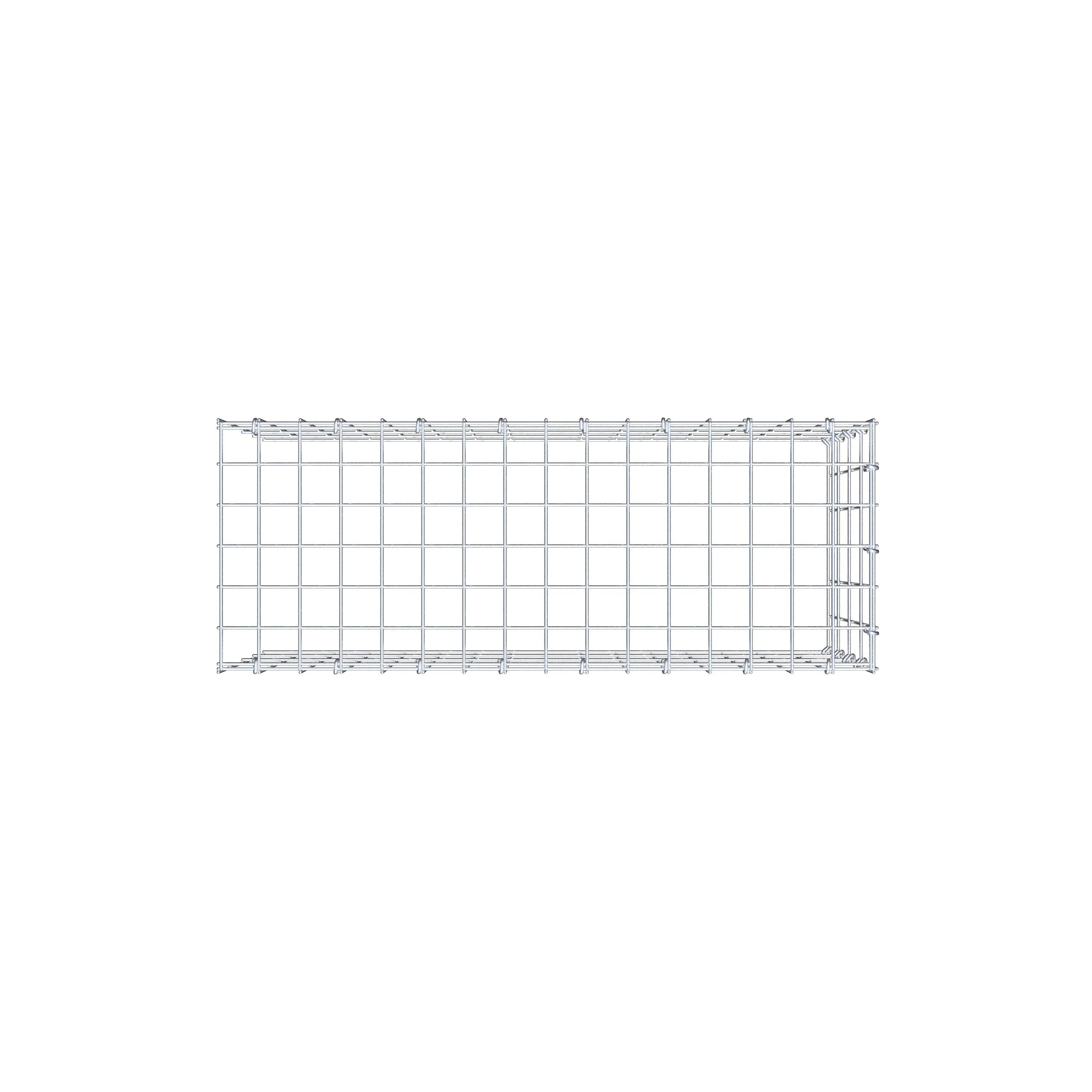 Fourche rapportée type 4 80 cm x 40 cm x 30 cm (L x H x P), mailles 5 cm x 10 cm, anneau C