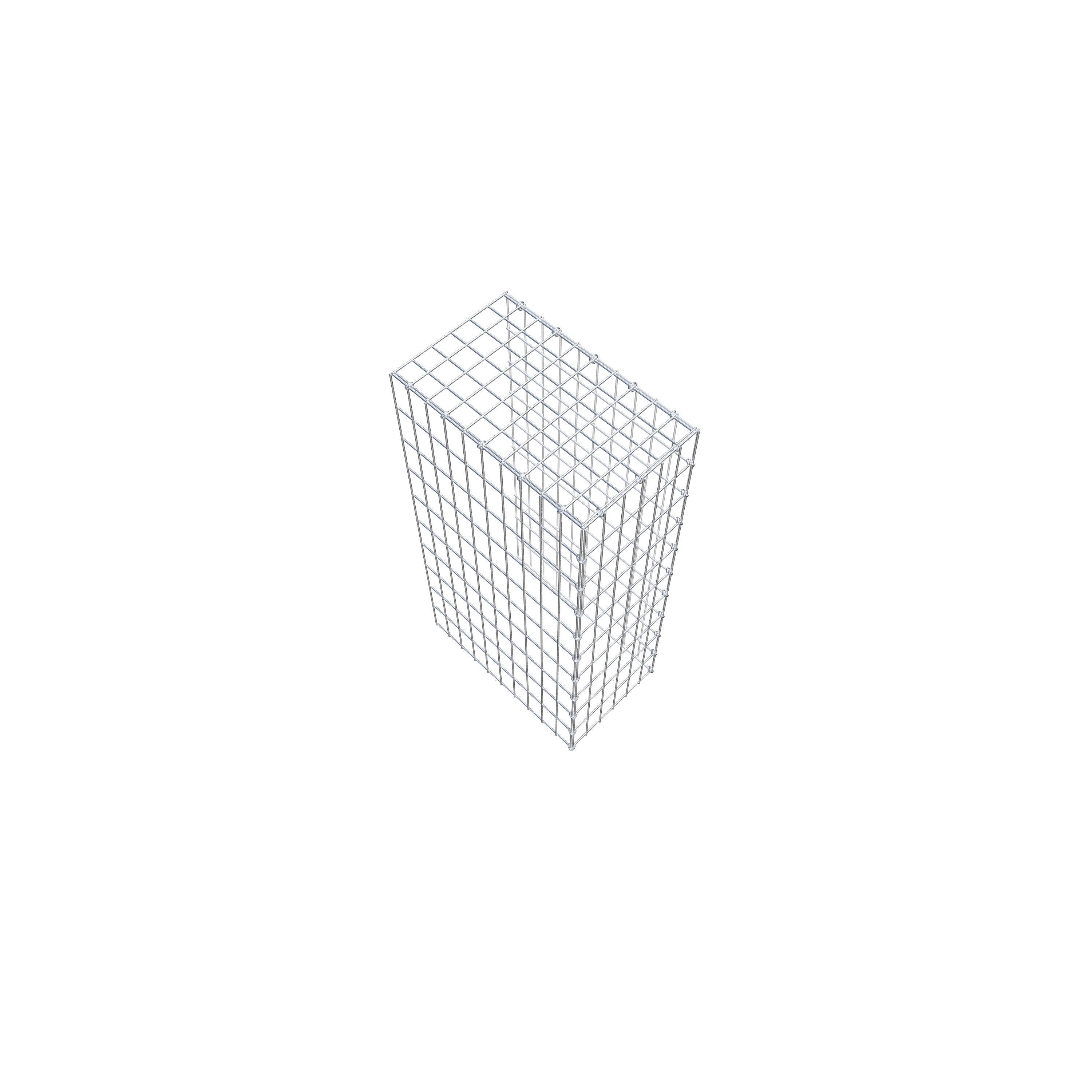 Fourche rapportée type 4 100 cm x 50 cm x 30 cm (L x H x P), mailles 5 cm x 10 cm, anneau C