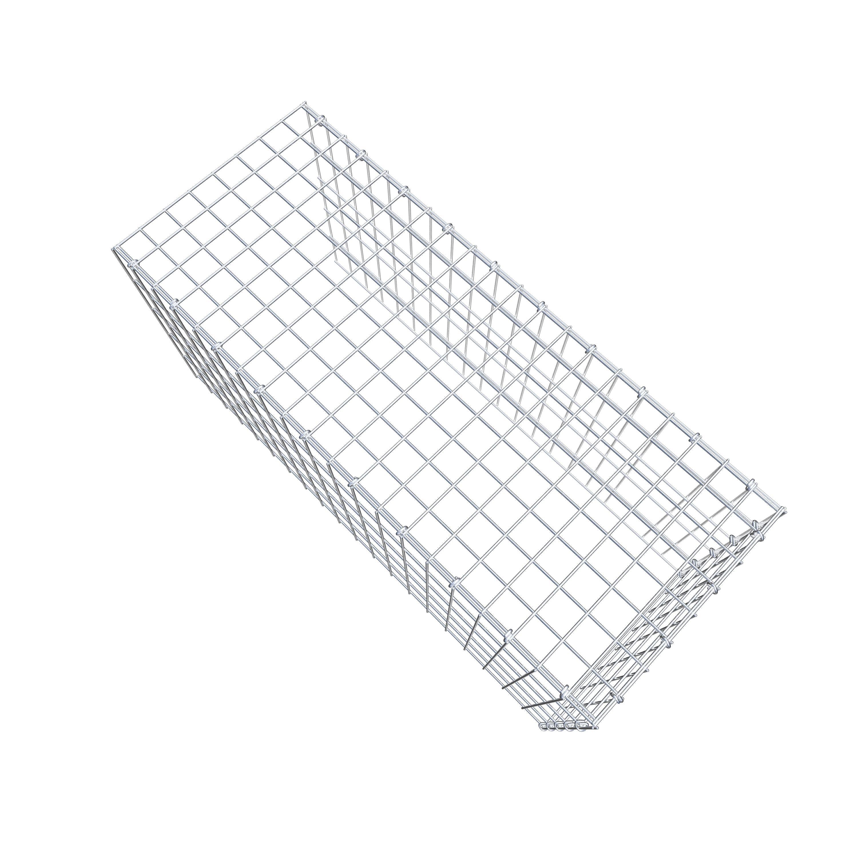 Opzetpaal type 4 100 cm x 50 cm x 40 cm (L x H x D), maaswijdte 5 cm x 10 cm, C-ring