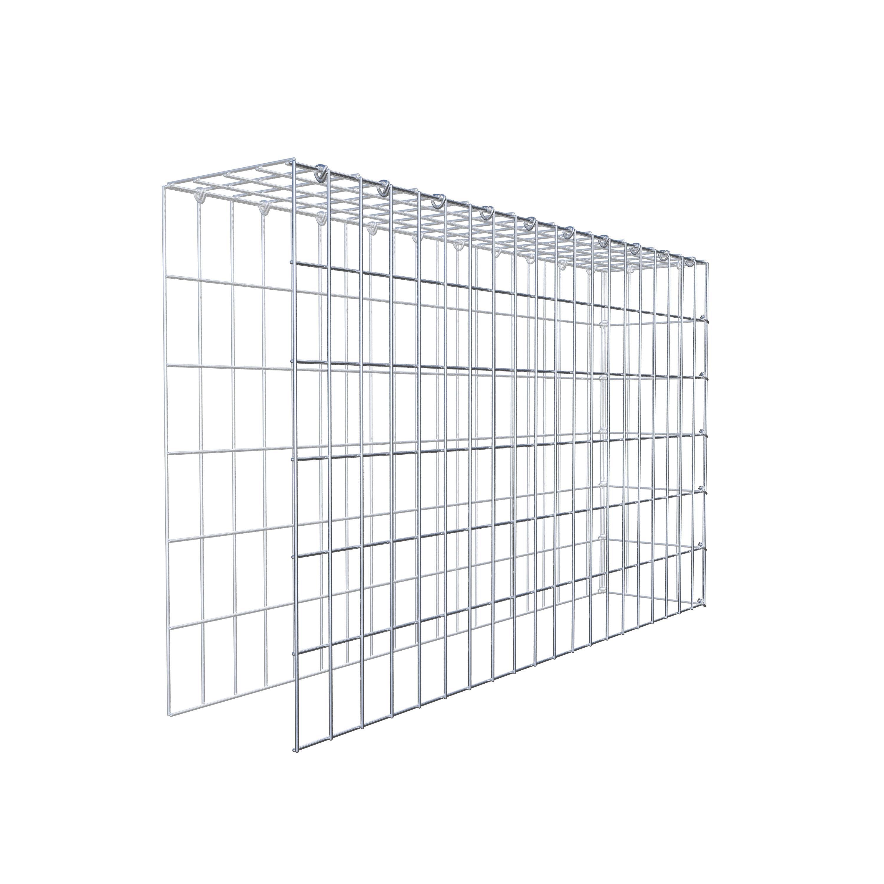 Fourche rapportée type 4 100 cm x 60 cm x 20 cm (L x H x P), mailles 5 cm x 10 cm, anneau C