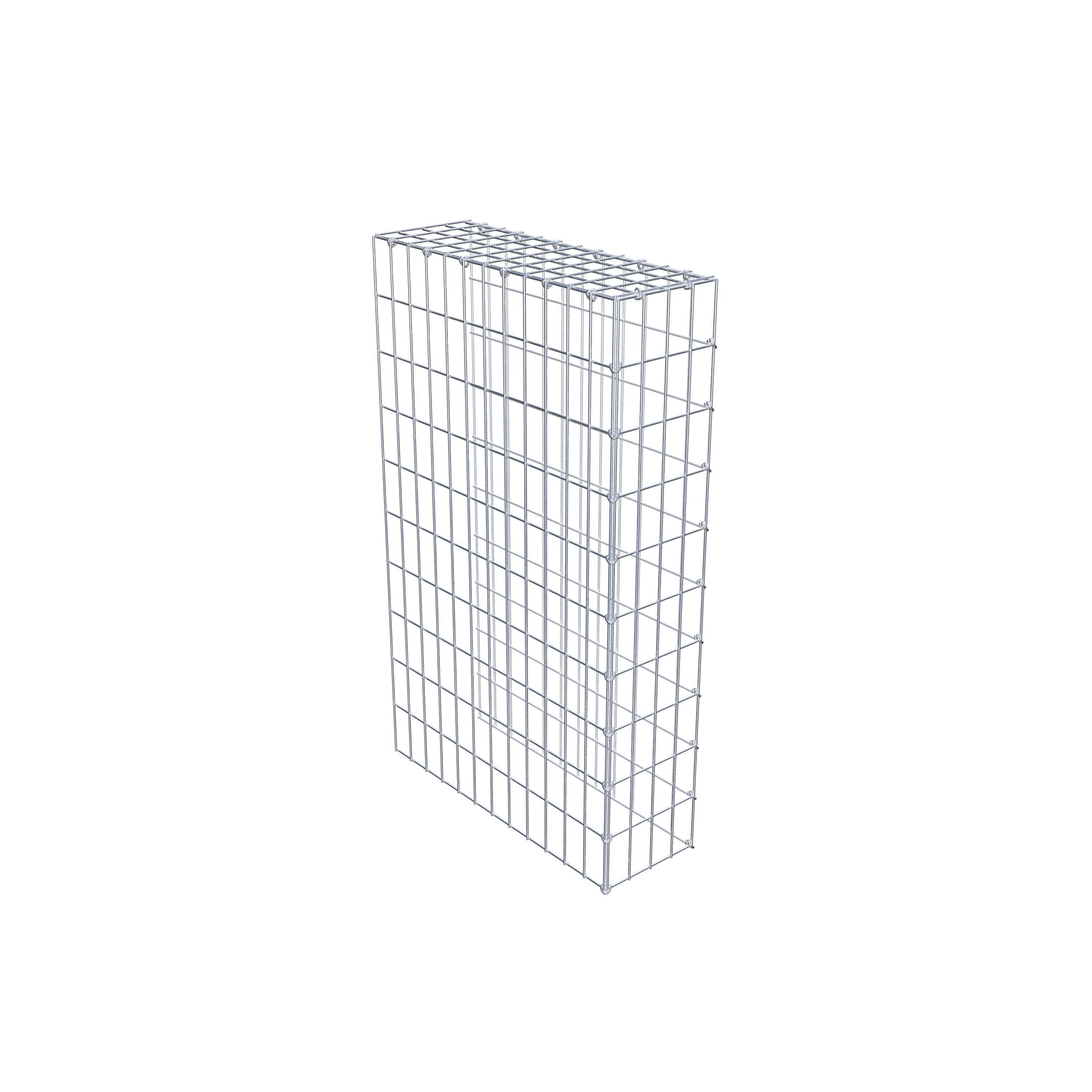 Fourche rapportée type 4 100 cm x 60 cm x 20 cm (L x H x P), mailles 5 cm x 10 cm, anneau C