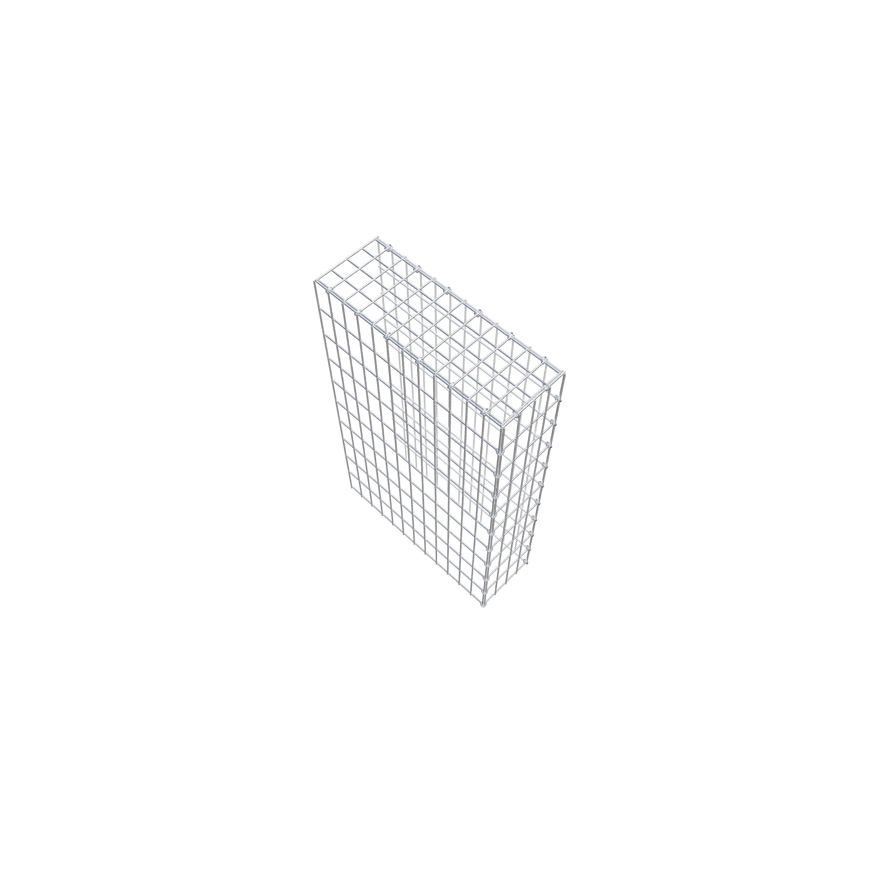 Fourche rapportée type 4 100 cm x 60 cm x 20 cm (L x H x P), mailles 5 cm x 10 cm, anneau C
