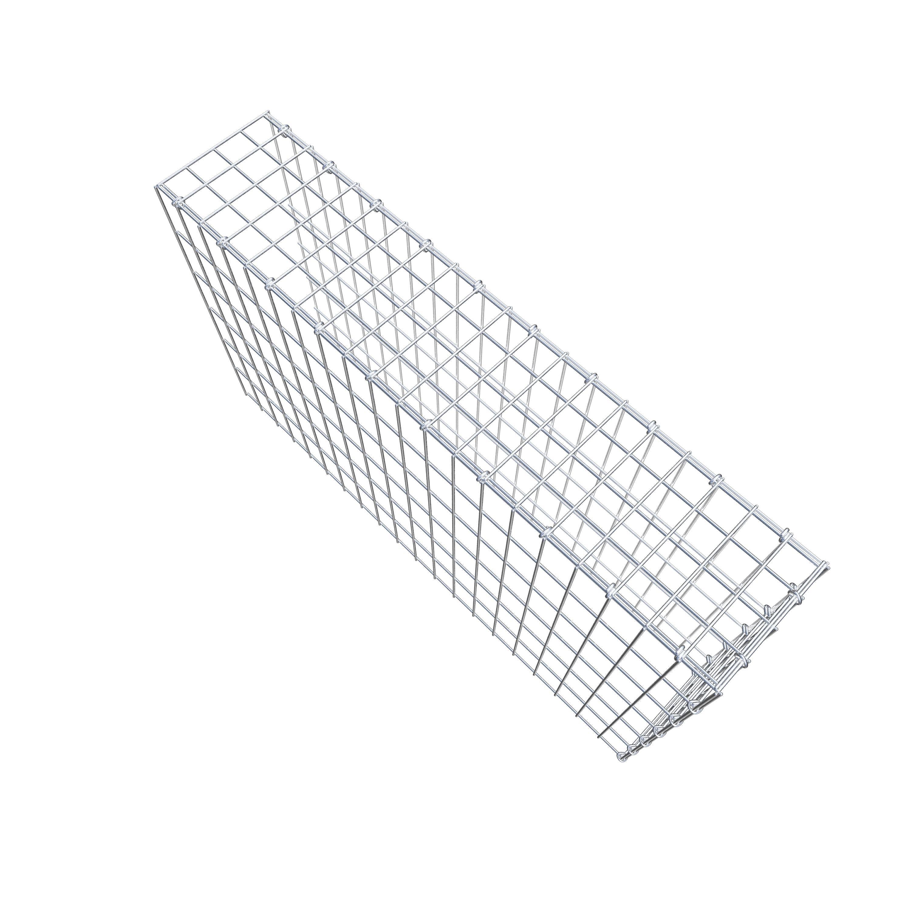 Fourche rapportée type 4 100 cm x 60 cm x 20 cm (L x H x P), mailles 5 cm x 10 cm, anneau C