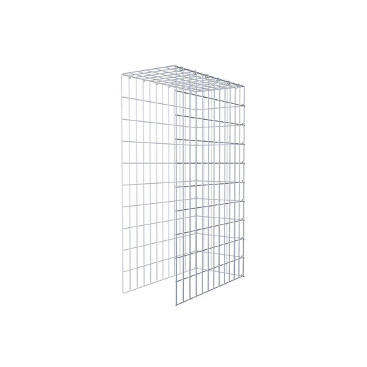 Typ 4 påbyggnadsgabion 100 cm x 60 cm x 30 cm (L x H x D), maskstorlek 5 cm x 10 cm, C-ring