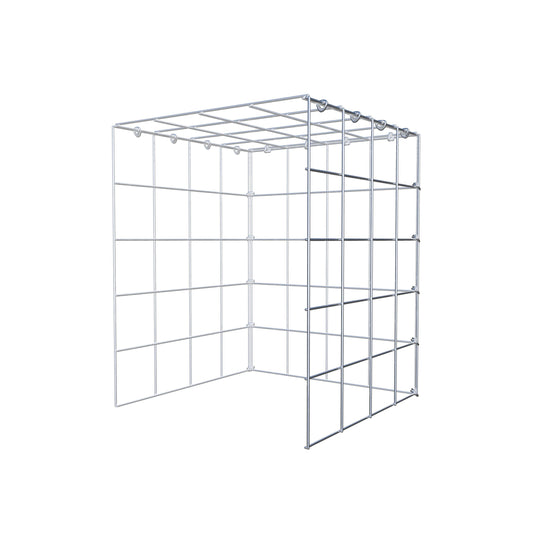 Monteret gabion type 4 50 cm x 40 cm x 40 cm (L x H x D), maskestørrelse 10 cm x 10 cm, C-ring