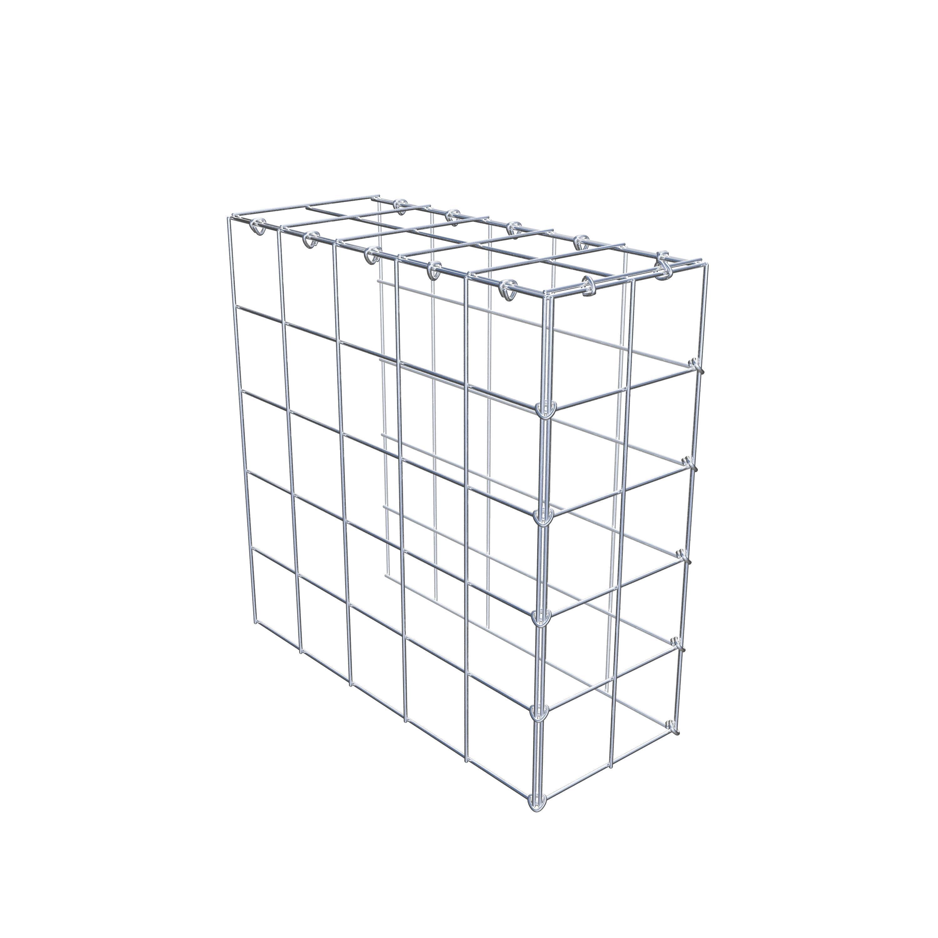 Anbaugabione Typ 4 50 cm x 50 cm x 20 cm (L x H x T), Maschenweite 10 cm x 10 cm, C-Ring