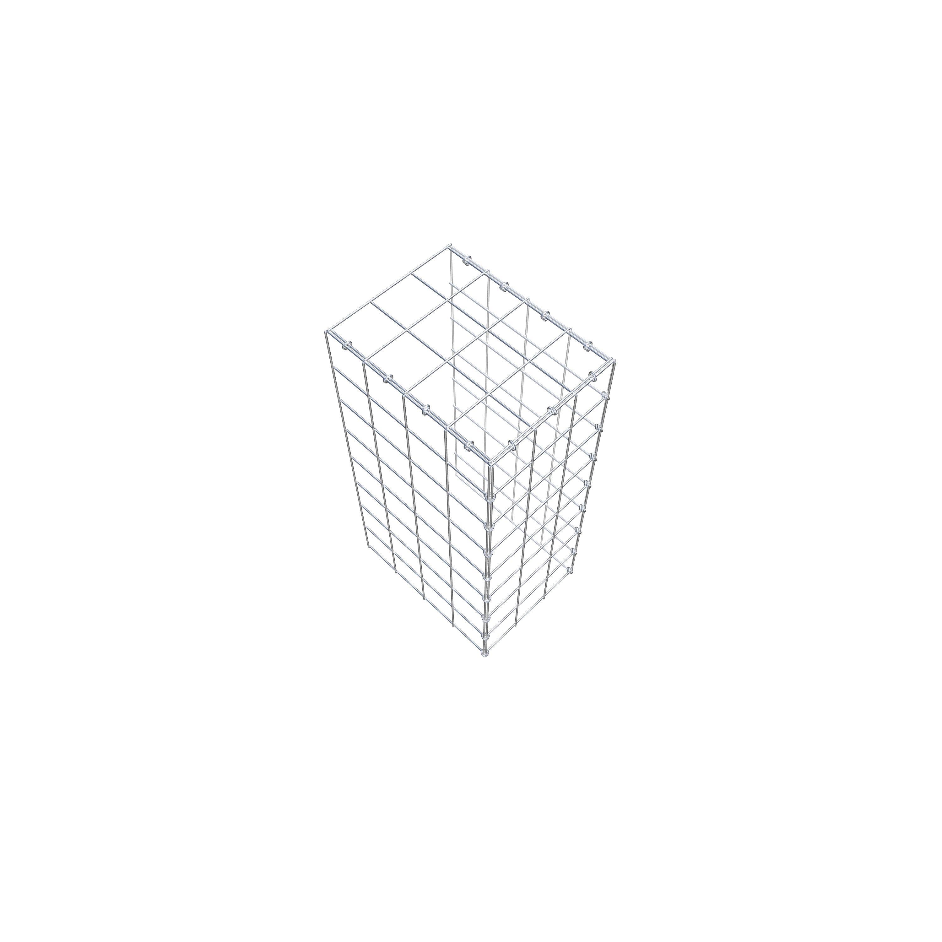 Add-on schanskorf type 4 80 cm x 40 cm x 30 cm (L x H x D), maaswijdte 10 cm x 10 cm, C-ring