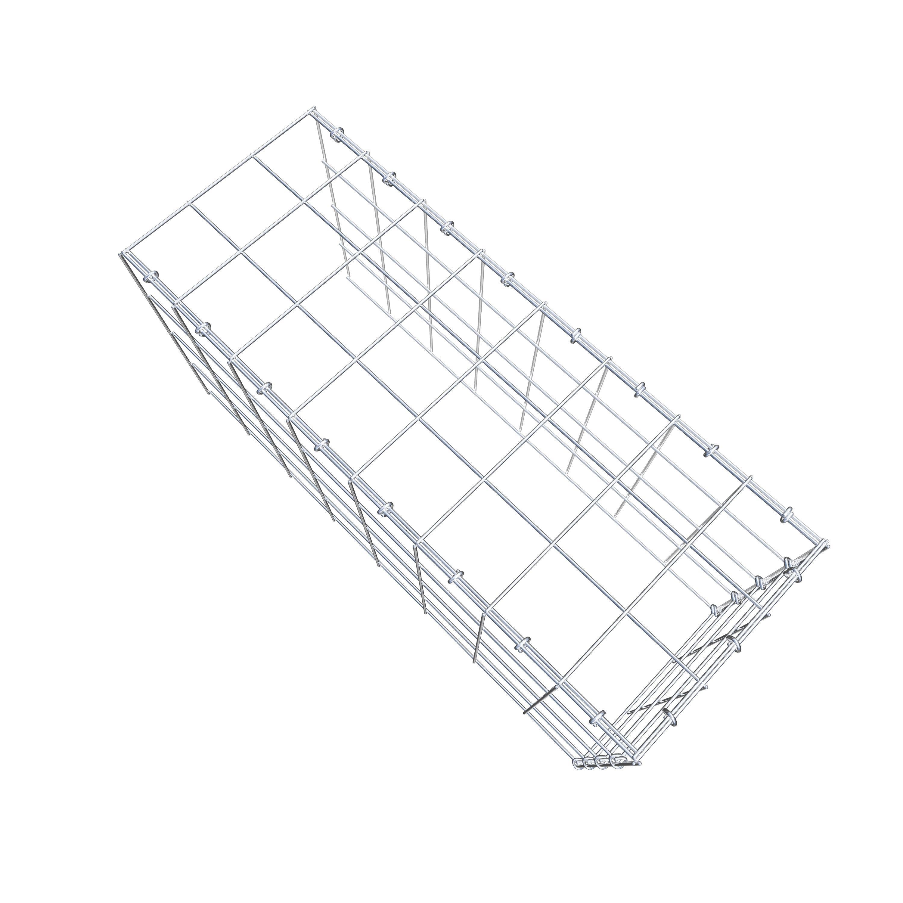 Add-on schanskorf type 4 80 cm x 40 cm x 30 cm (L x H x D), maaswijdte 10 cm x 10 cm, C-ring