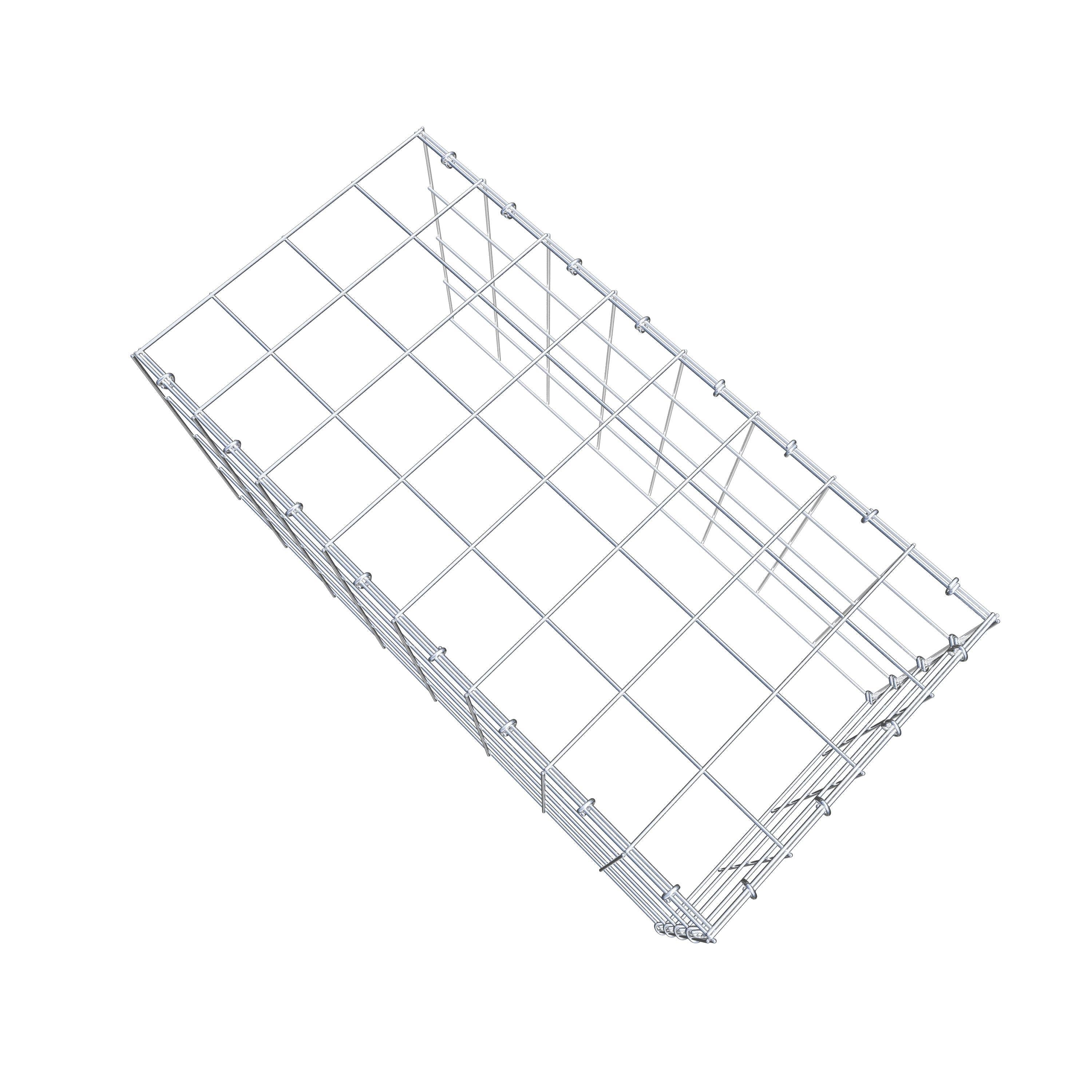 Fourche rapportée type 4 80 cm x 40 cm x 40 cm (L x H x P), mailles 10 cm x 10 cm, anneau C