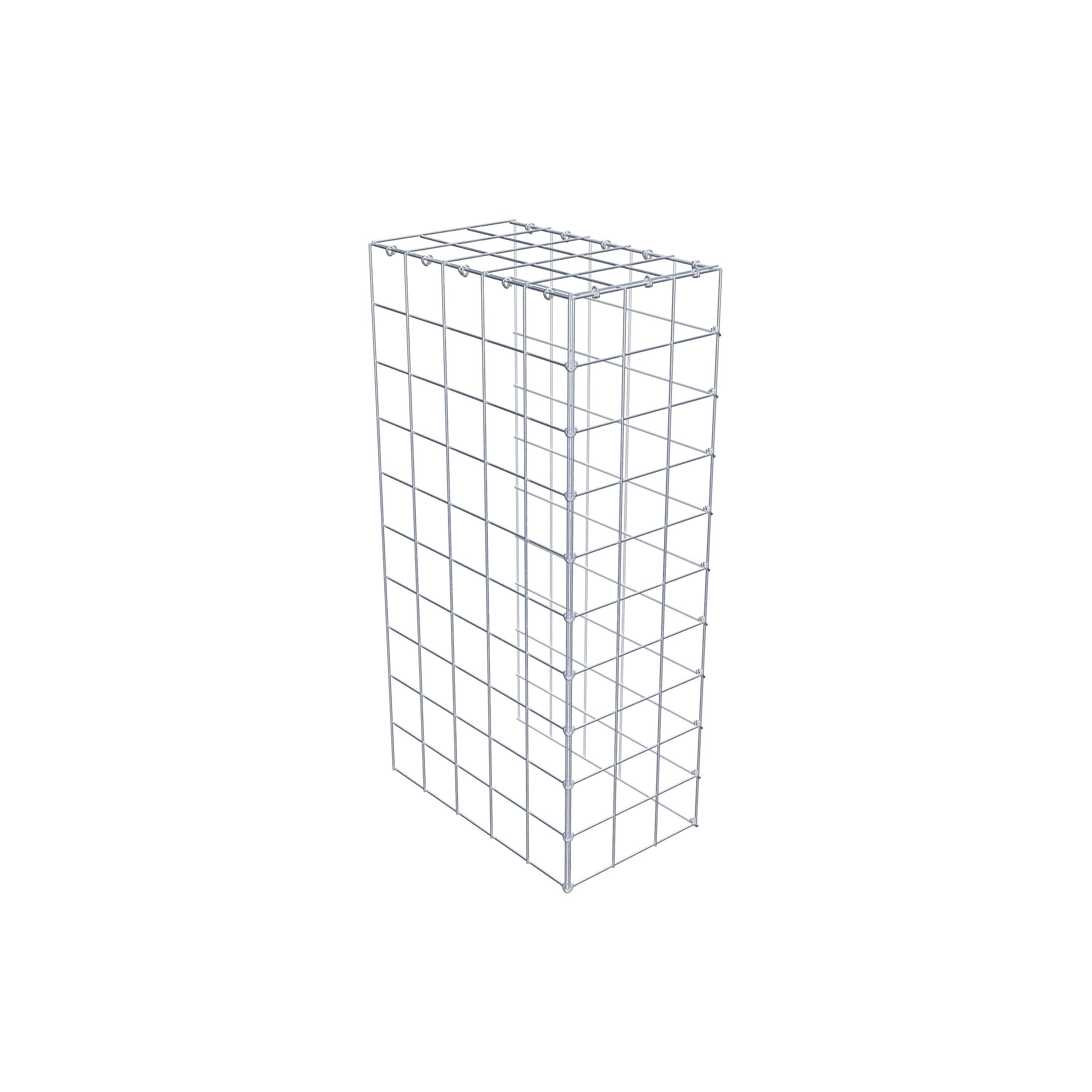 Type 4 oplegkorf 100 cm x 50 cm x 30 cm (L x H x D), maaswijdte 10 cm x 10 cm, C-ring