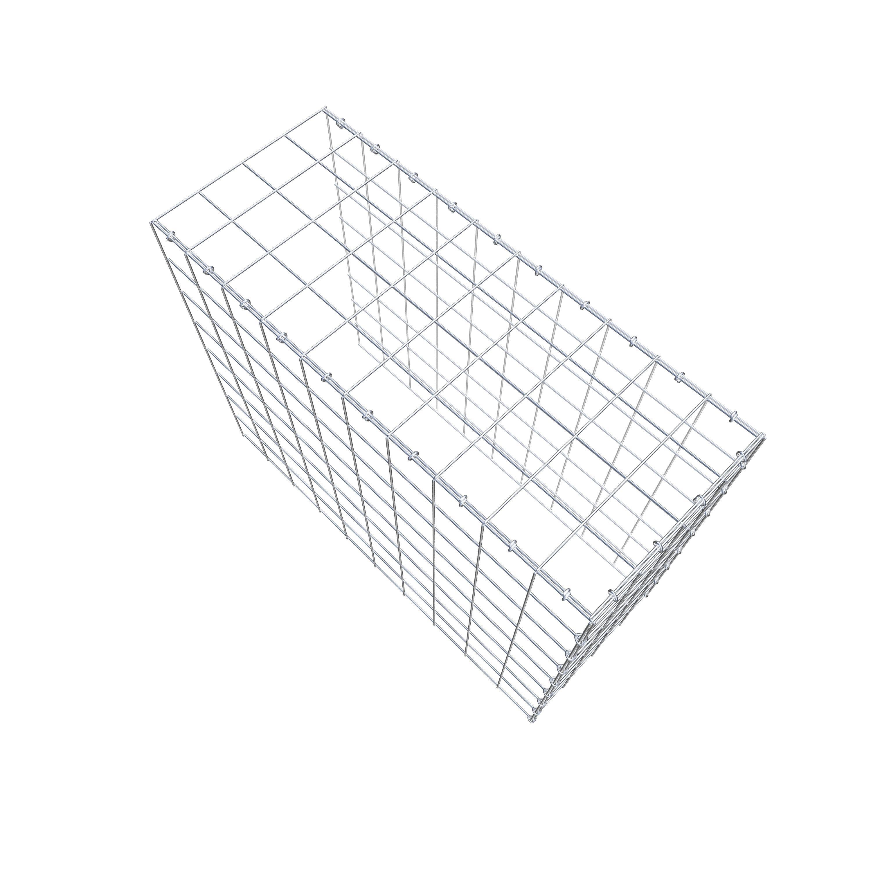 Fourche rapportée type 4 100 cm x 80 cm x 40 cm (L x H x P), mailles 10 cm x 10 cm, anneau C